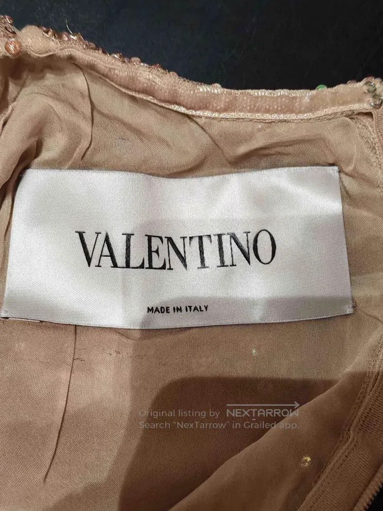 Valentino Valentino Nude studded beaded mesh dress Size S / US 4 / IT 40 - 3 Thumbnail