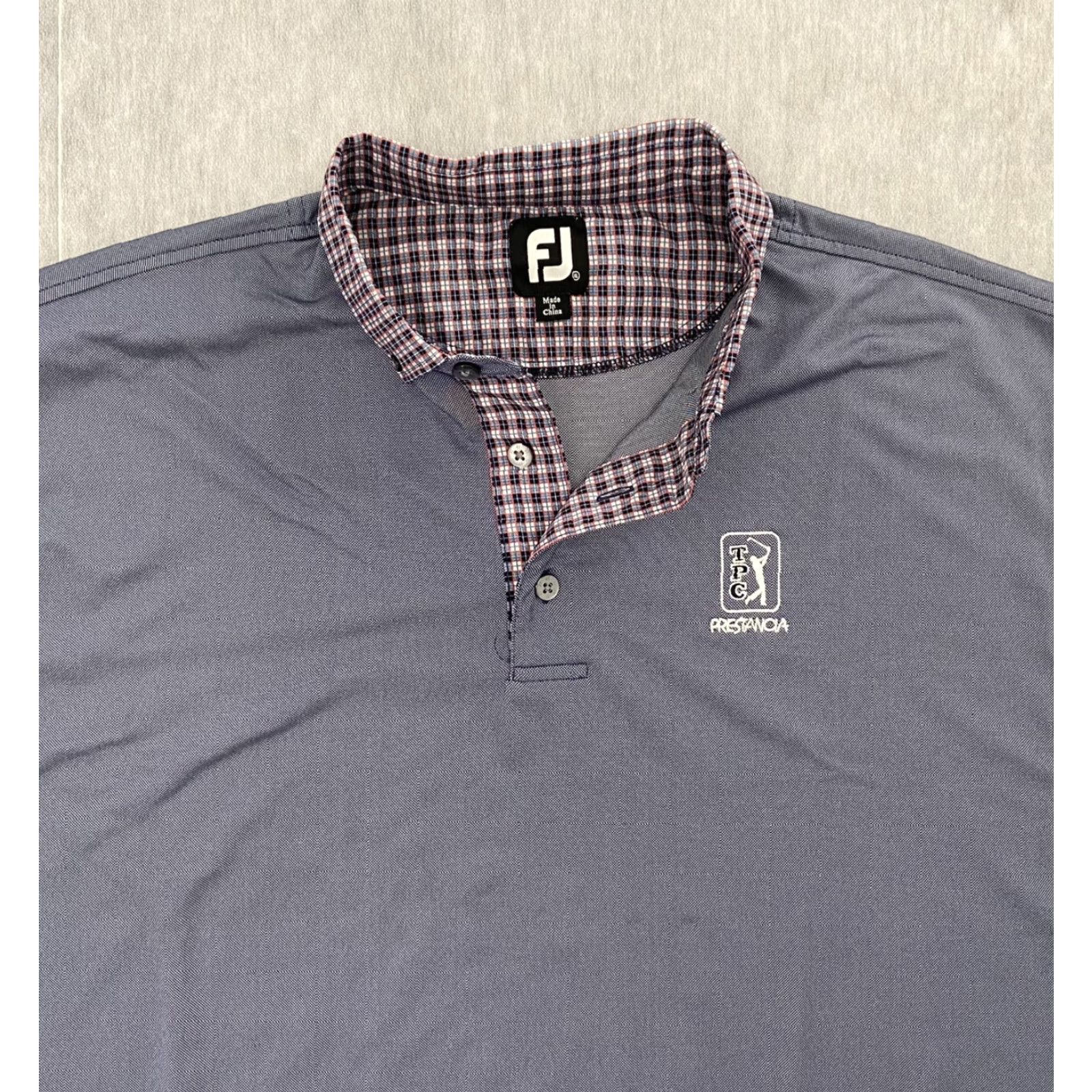 Footjoy Footjoy FJ TPC Prestancia Stitch Athletic Fit Adult Polo Shirt Mens XL Blue Purple Size US XL / EU 56 / 4 - 3 Thumbnail