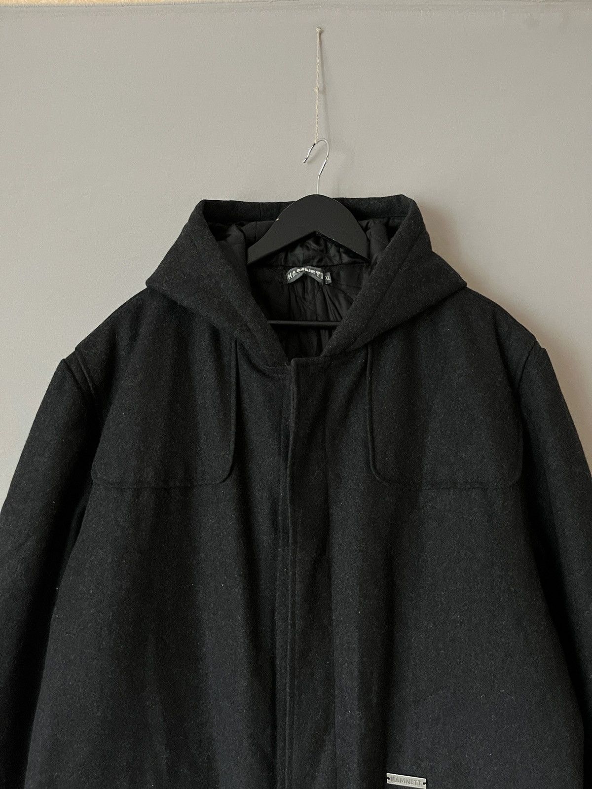 Katharine Hamnett London Katharine Hamnett Heavy Wool Gray Overcoat Duffle Coat Size US XL / EU 56 / 4 - 6 Thumbnail