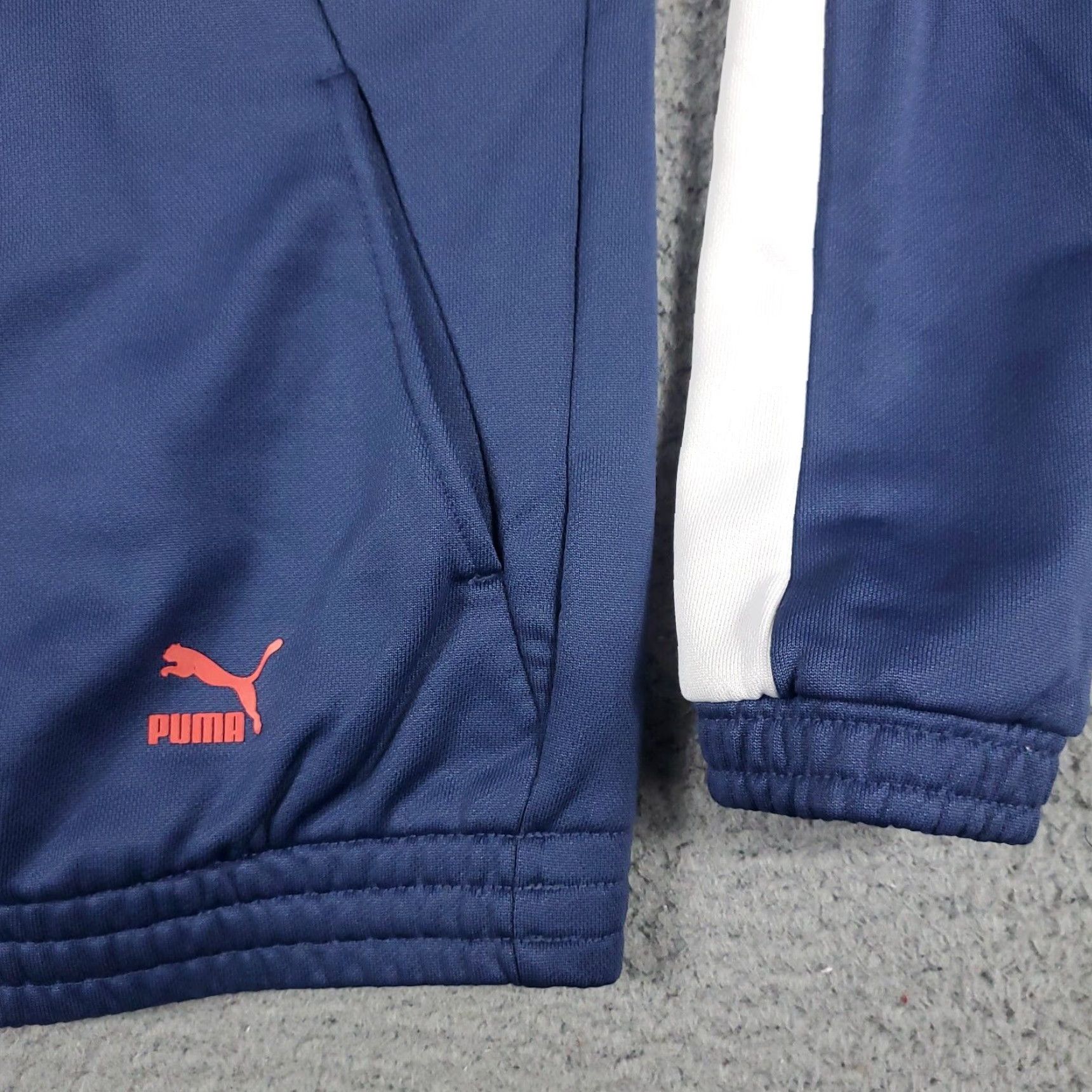 Puma PUMA Women's Zip Pullover Sweatshirt XS Blue Solid Long Sleeve Activewear Size XS / US 0-2 / IT 36-38 - 4 Thumbnail