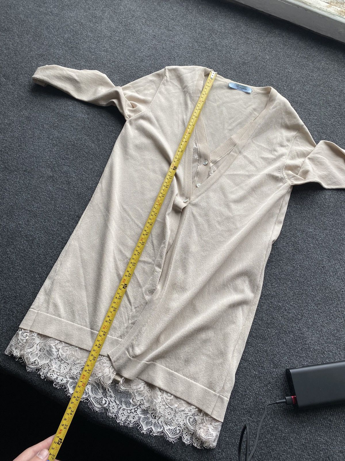 Blumarine 🔥Blumarine Unique Sweater Dress Beige wom sexy rare m sz Size M / US 6-8 / IT 42-44 - 8 Thumbnail