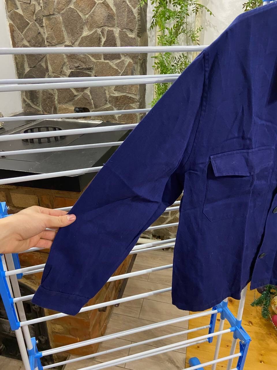 Vintage Vintage Franch Adult Workwear Blue Pockets Jacket Size 54 Size US L / EU 52-54 / 3 - 6 Thumbnail