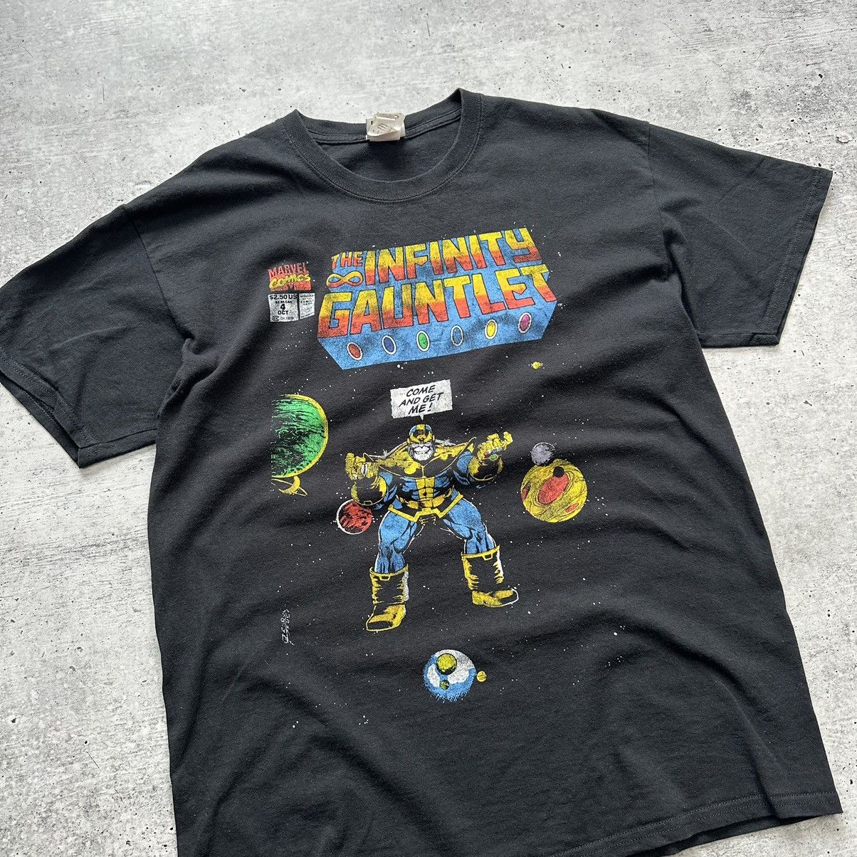 Vintage Marvel Comics Homme Infinity Gauntlet T-Shirt Size US L / EU 52-54 / 3 - 6 Thumbnail