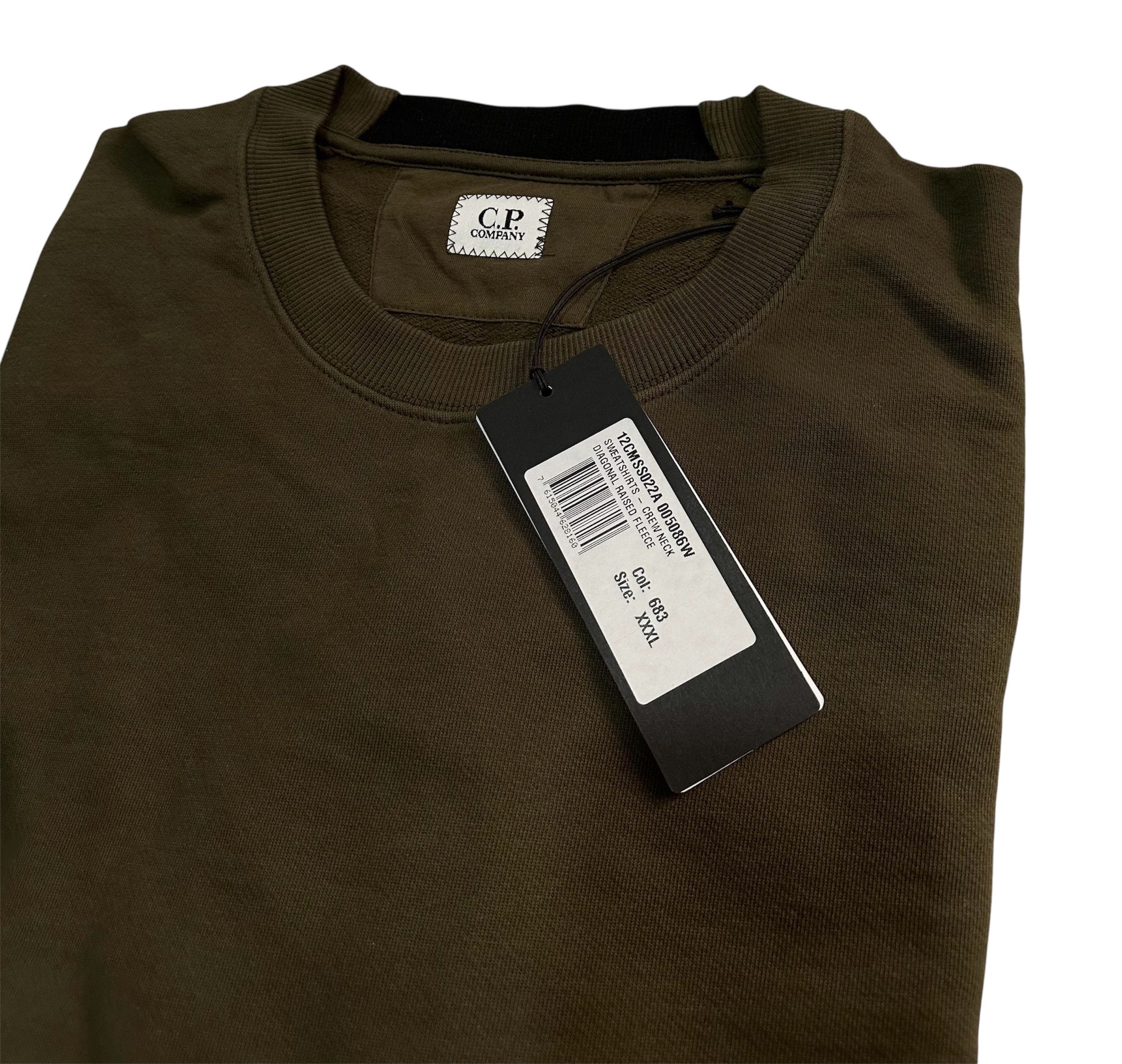 C.P. Company Diagonal Raised Fleece Sweatshirt Size US XXL / EU 58 / 5 - 8 Thumbnail