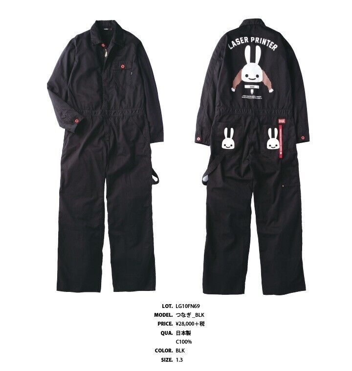 image of Cune Long Sleeve Coveralls Men's Workwear Tokyo Streetwear in Black (Size 30)