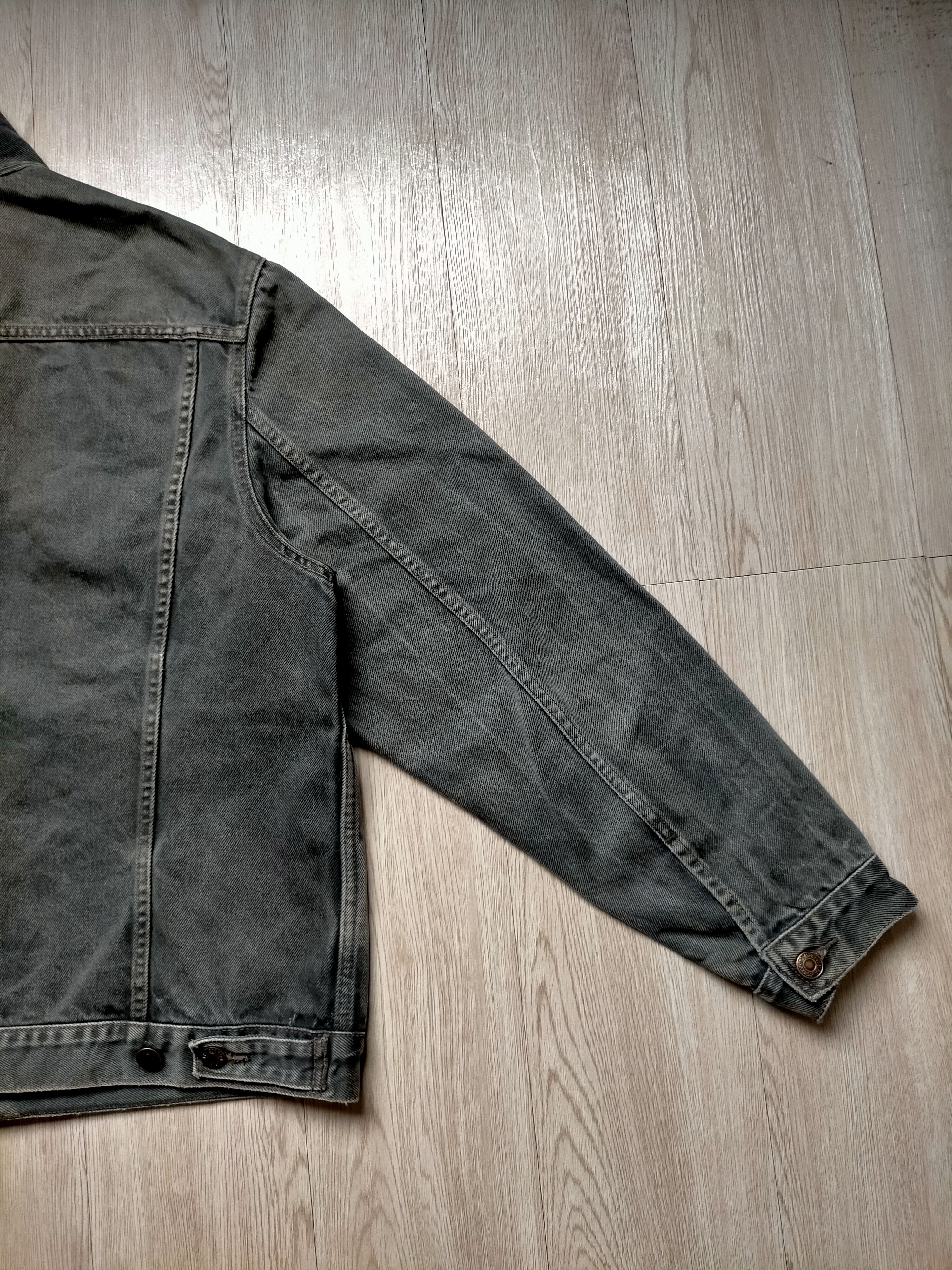 Levi's Vintage 90s Levis 503 Super Black Trucker Jacket Jeans Size US L / EU 52-54 / 3 - 14 Thumbnail