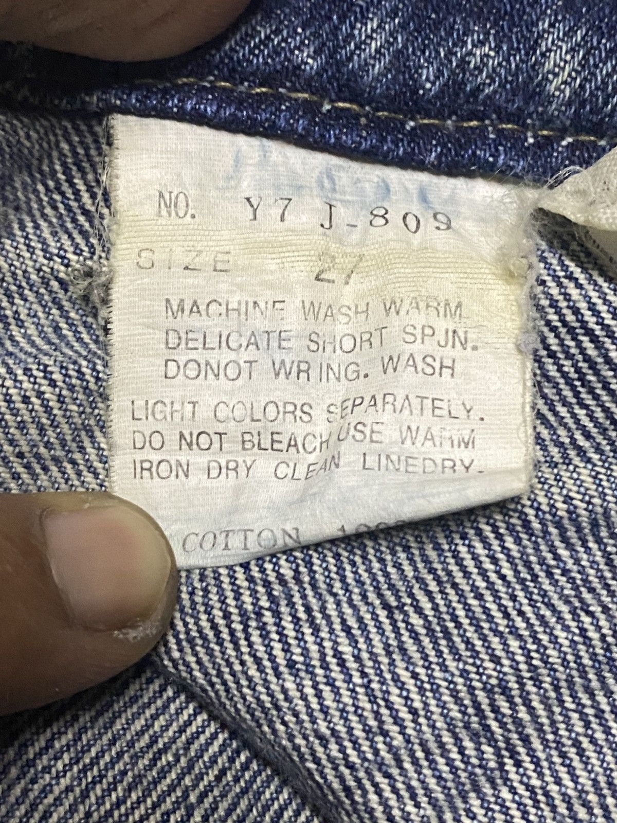 Japanese Brand MYK Vintage Y2K Flare Denim Distressed & Embroidered Size US 27 - 21 Thumbnail