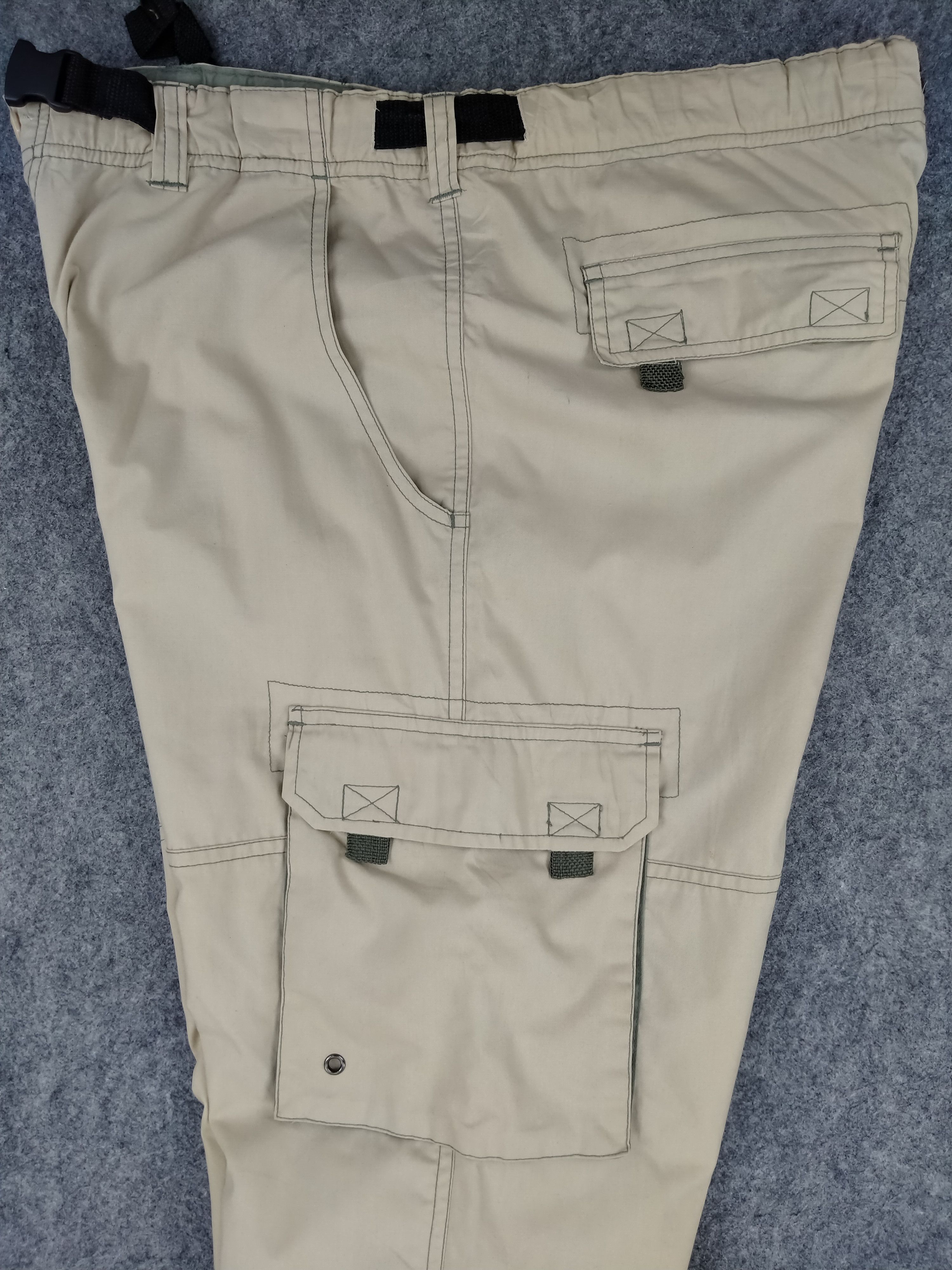 Japanese Brand Japanese Brand Elastic Cargo Multi Pocket Pants CP141 Size US 35 - 4 Thumbnail