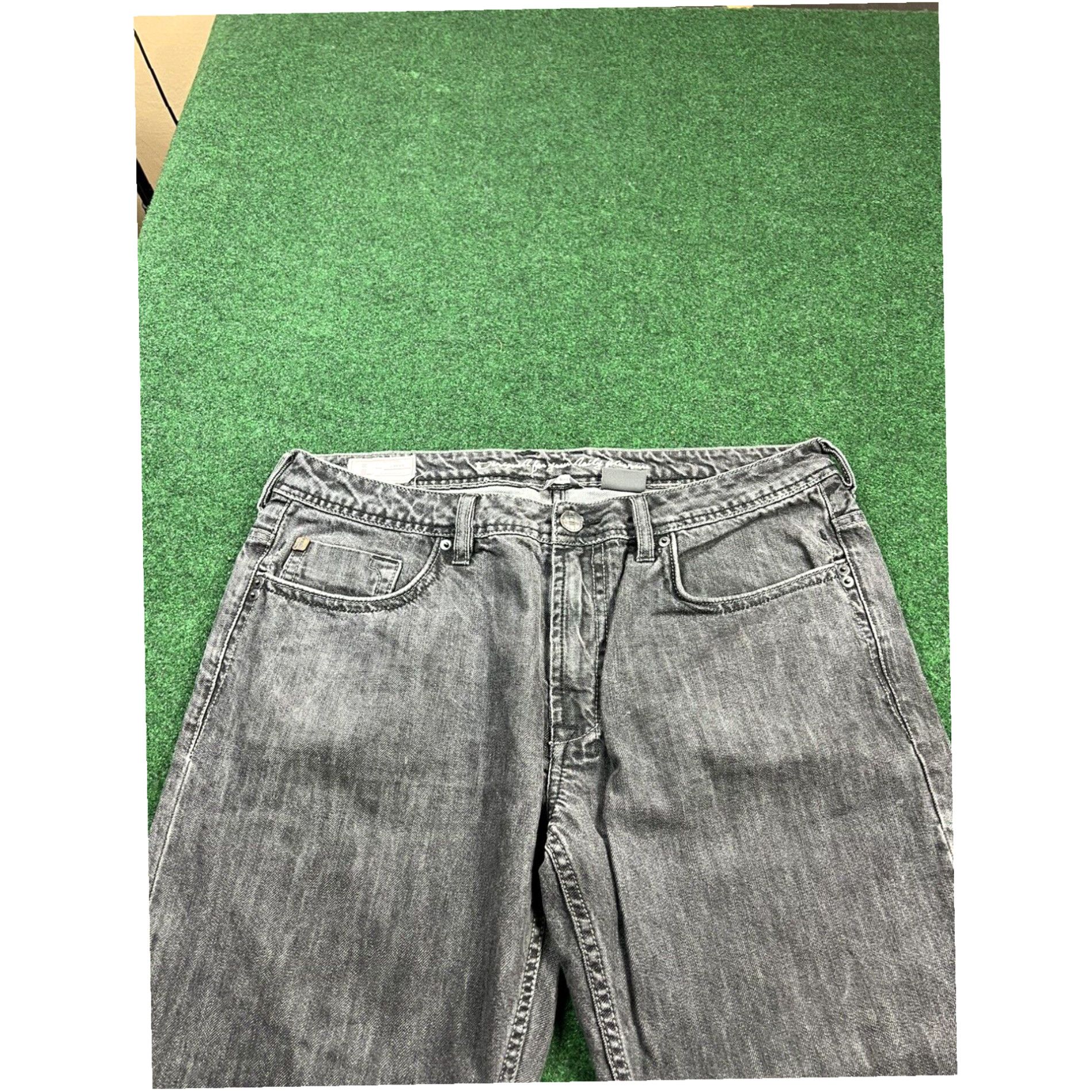 Vintage i Buffalo Daran Men's Slim Straight Denim Black Jeans Size 34 X 28 Size US 34 / EU 50 - 4 Thumbnail