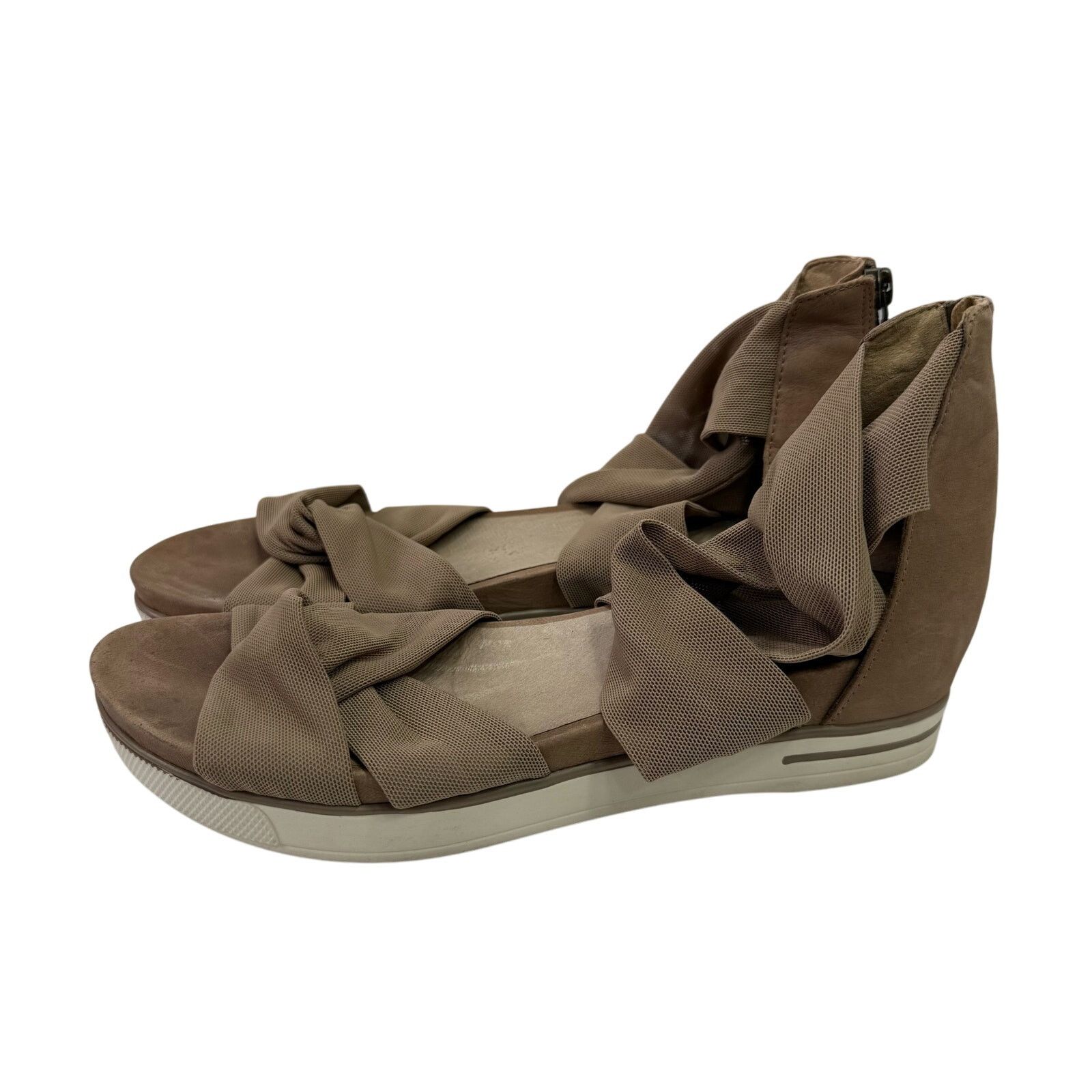 Eileen Fisher Eileen Fisher Women's Sandals sz 9 Suede Strappy Tan #25-HH Size US 9 / IT 39 - 1 Thumbnail