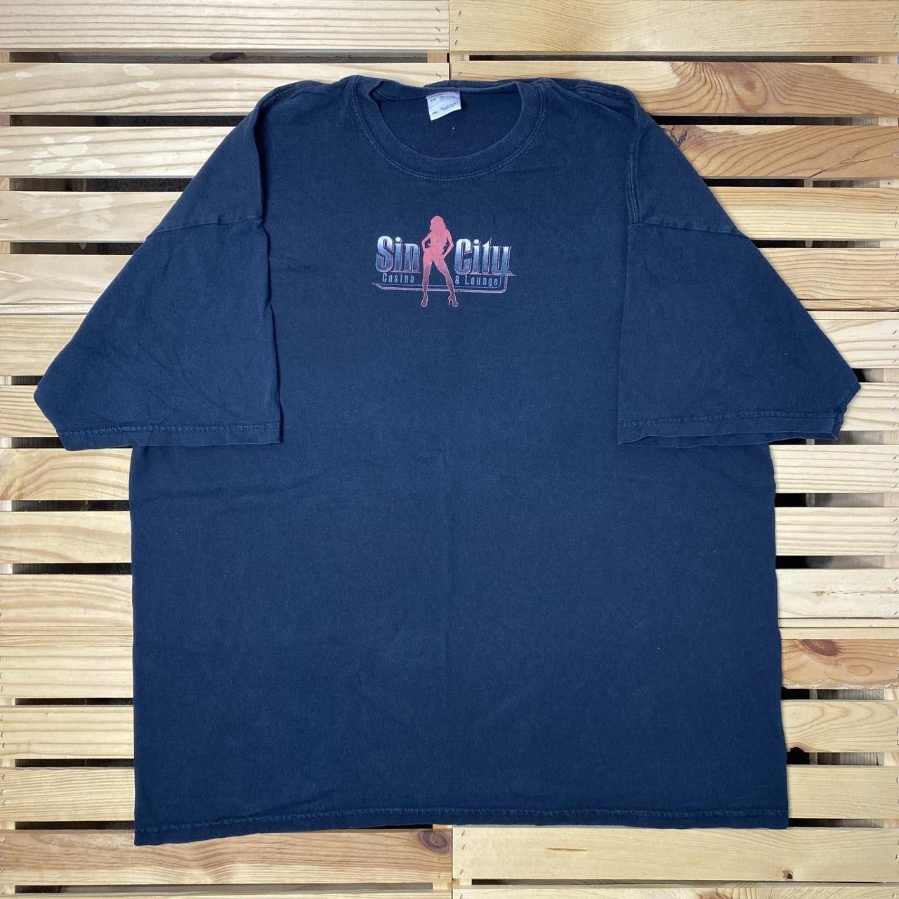 Gildan Sin City Casino Black Y2K Naughty Gambling Tee Size 2XL Size US XXL / EU 58 / 5 - 2 Thumbnail