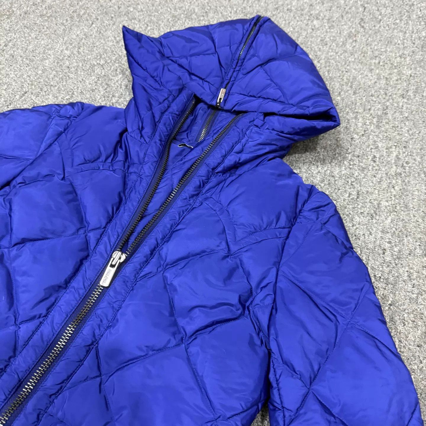 Miu Miu MIU MIU Blue Diamond Hooded Down Jacket Women's 38 99New Size XS / US 0-2 / IT 36-38 - 3 Thumbnail