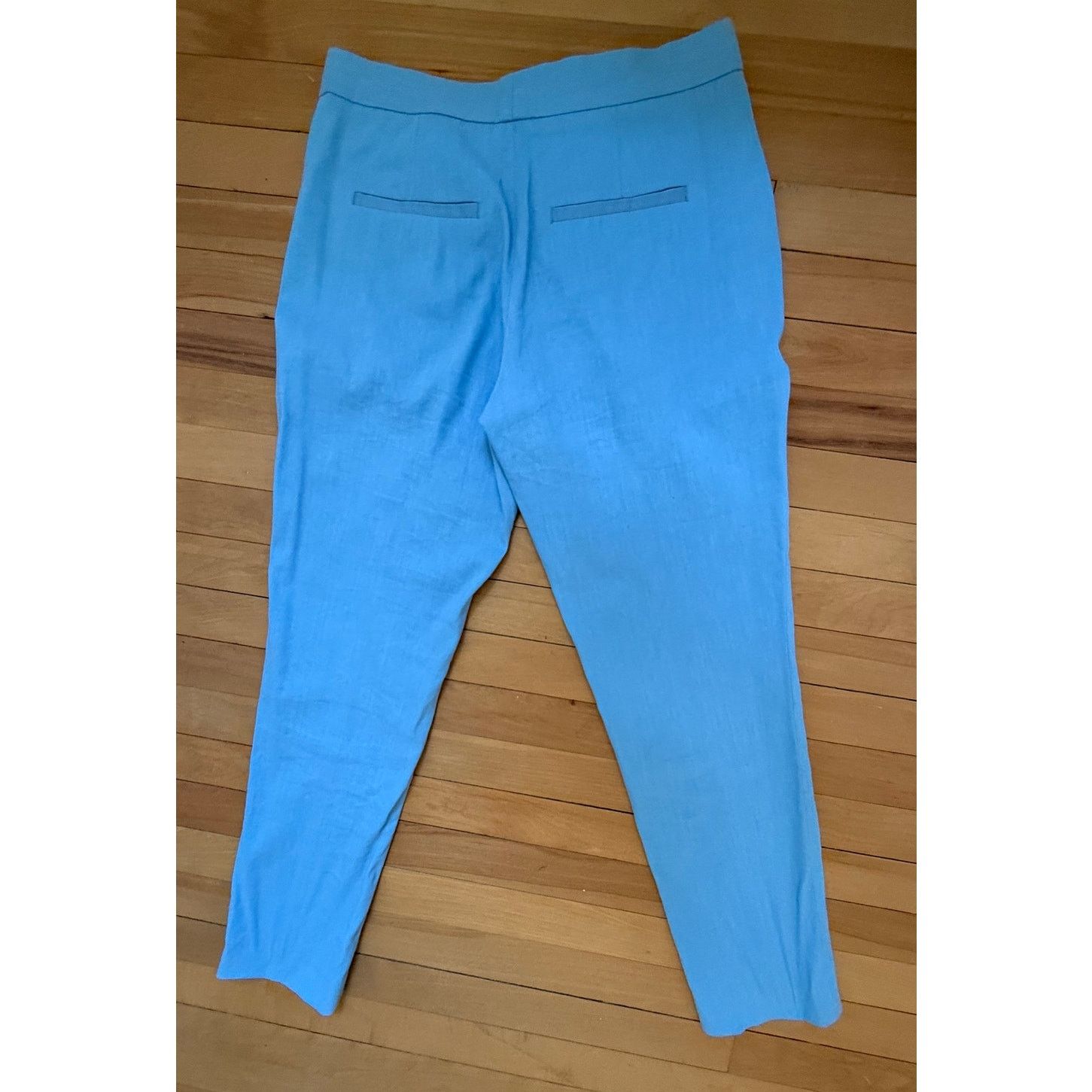 Rag & Bone rag & bone Light Blue Linen Tapered Ankle Pants Size 2 EUC Size 26" / US 2 / IT 38 - 4 Thumbnail