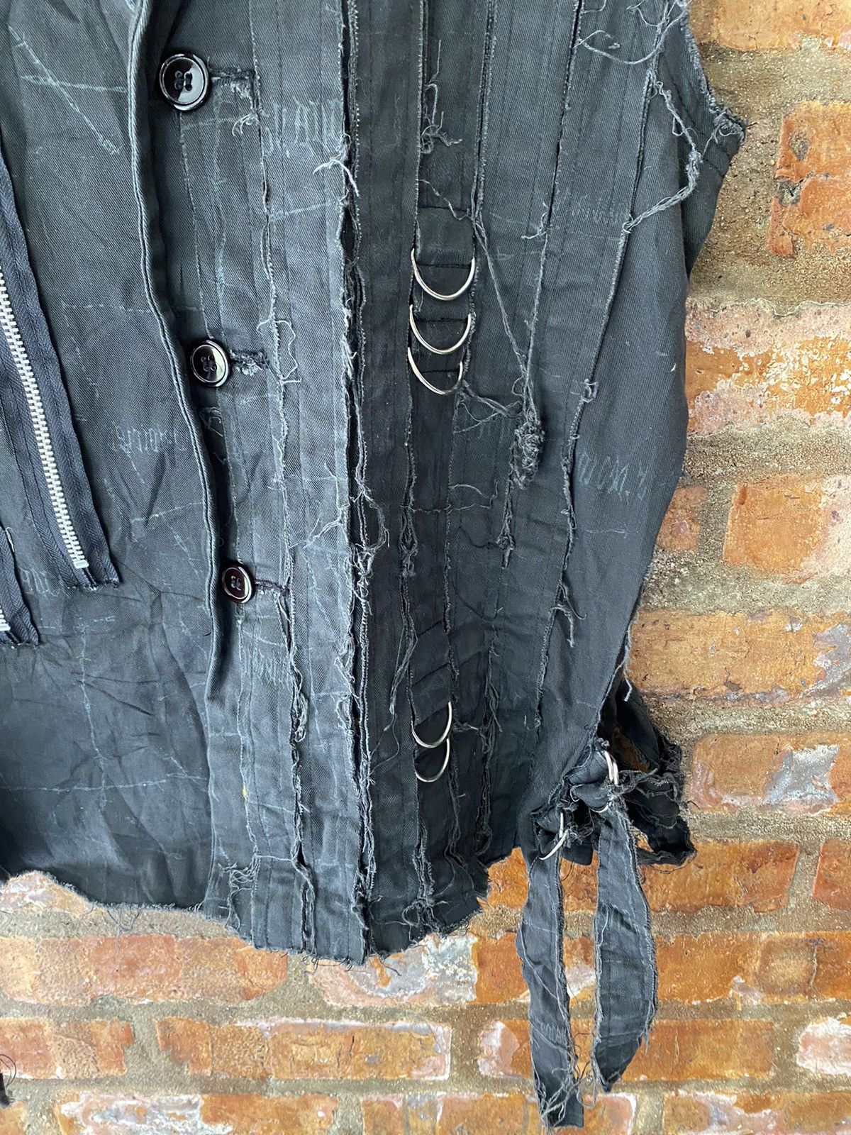 Japanese Brand 2000s H.Anarchy Naoto HAGI distressed fringe Punk Gothic Size US M / EU 48-50 / 2 - 5 Thumbnail