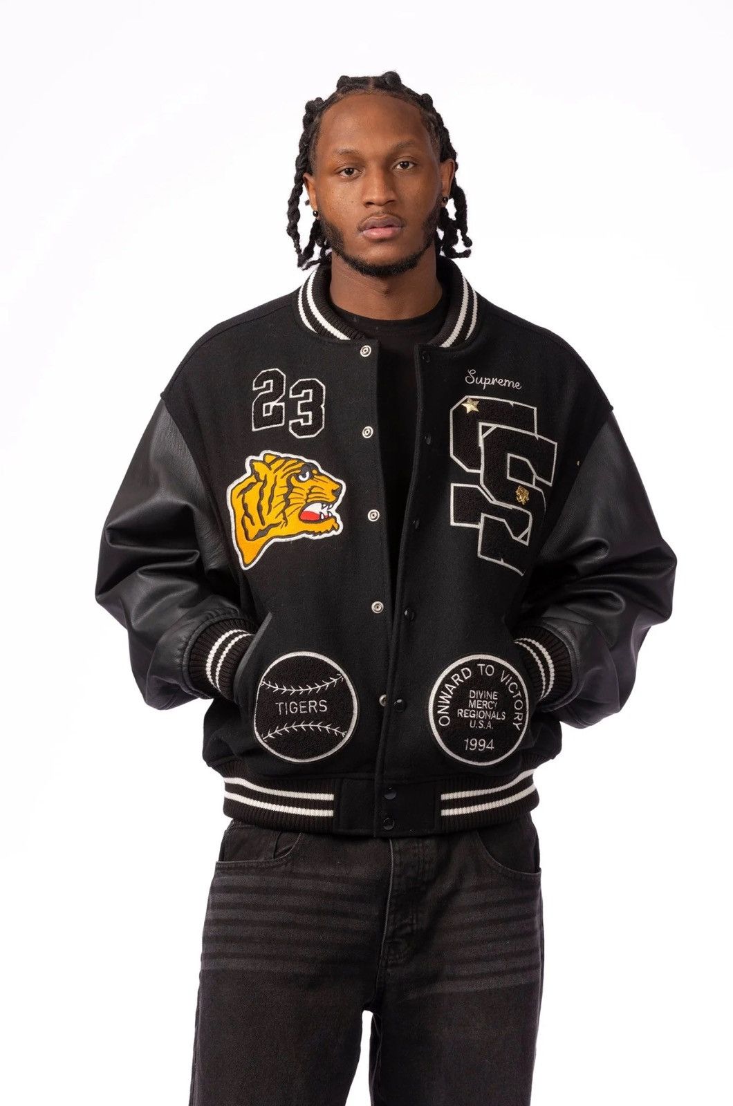 Supreme Supreme Tiger Varsity Jacket Size US M / EU 48-50 / 2 - 5 Thumbnail