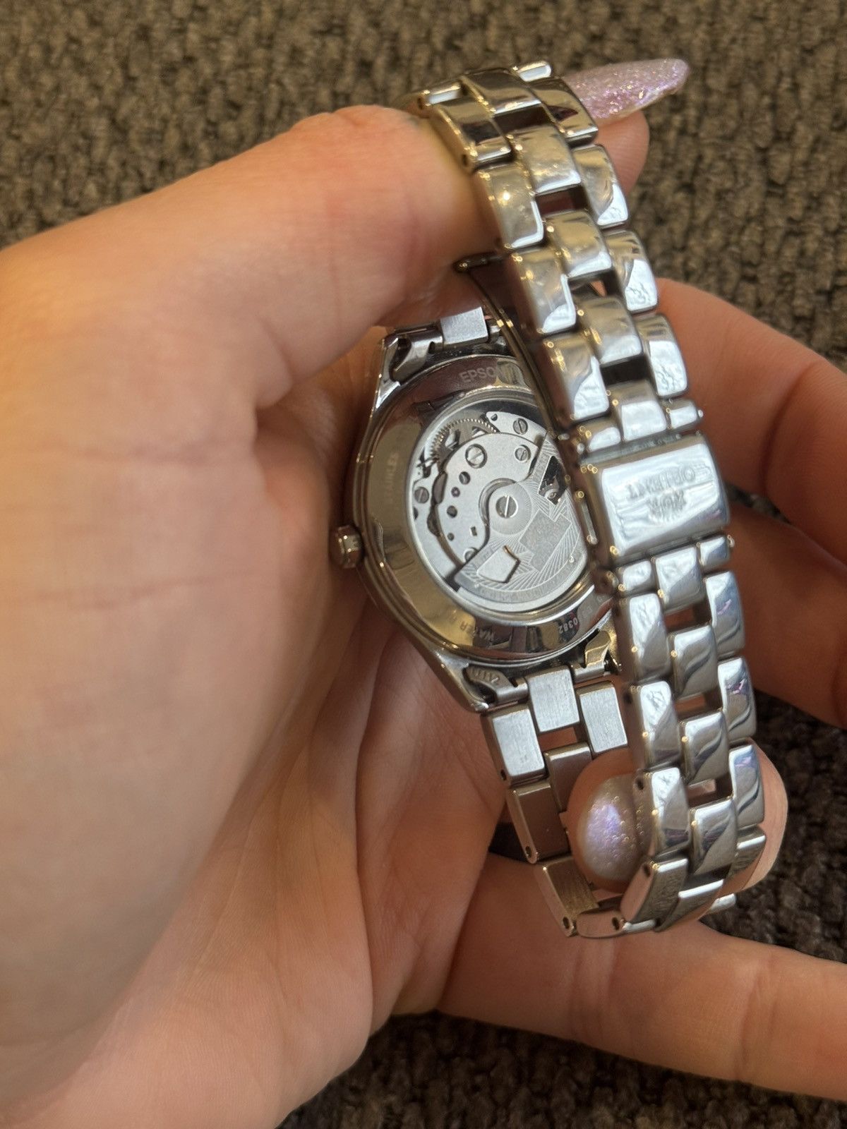 Orient Orient Black/Silver Watch Stela Open Heart Size ONE SIZE - 3 Thumbnail
