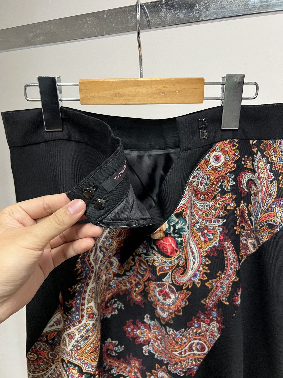 Yohji Yamamoto AW17 SAMPLE Y’s Pink by Takeshi Kosada Russian Floral Skirt Size 28" / US 6 / IT 42 - 4 Thumbnail