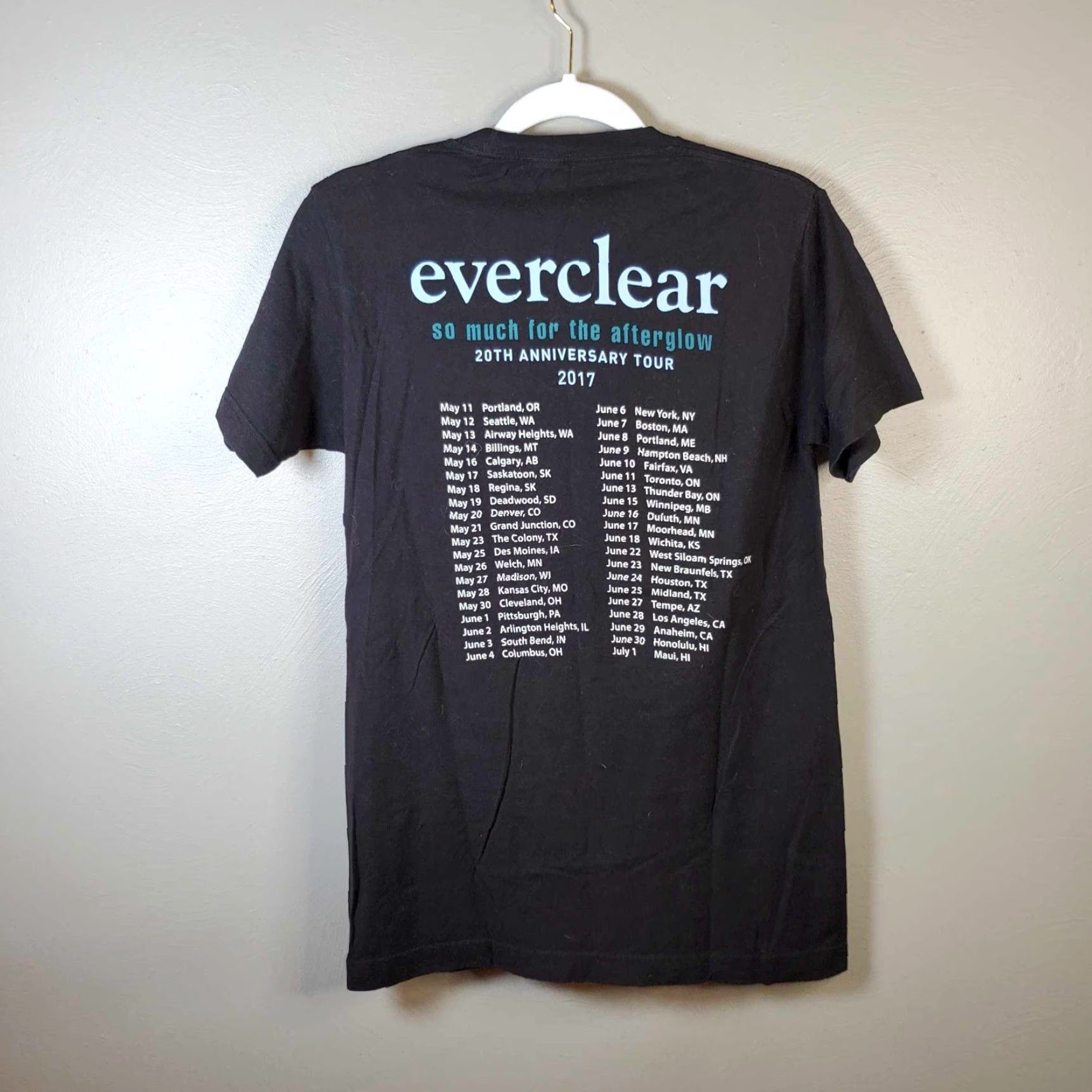 Tultex Everclear 2017 Tour T-Shirt Mens S Double-Sided Multicolor Tultex Unisex Adults Small Size US S / EU 44-46 / 1 - 3 Thumbnail