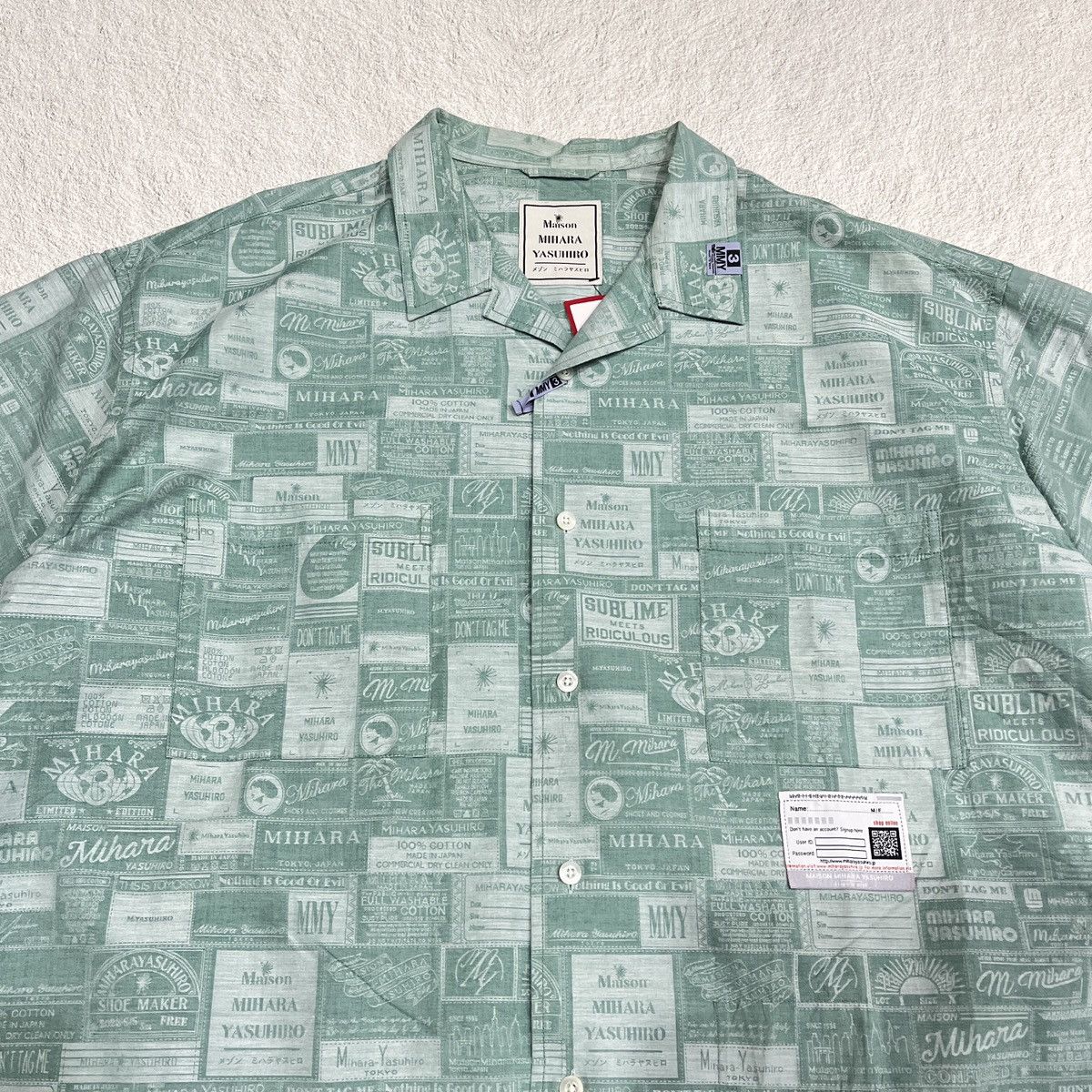 Maison MIHARA YASUHIRO Maison Mihara Yasuhiro MMY Jacquard Classic Pattern Shirt Size US XXL / EU 58 / 5 - 3 Thumbnail