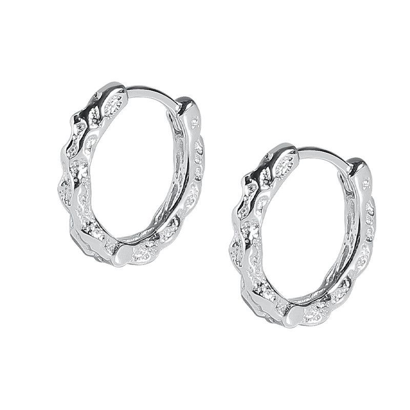 Jewelry Vibe Earrings One Pairs Chrome Jewelry Size ONE SIZE - 5 Thumbnail