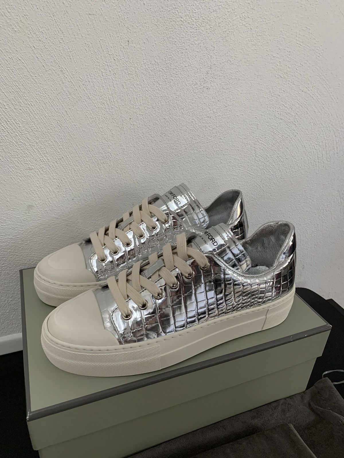 Tom Ford Tom Ford Leather Sneakers Size US 7 / IT 37 - 4 Thumbnail
