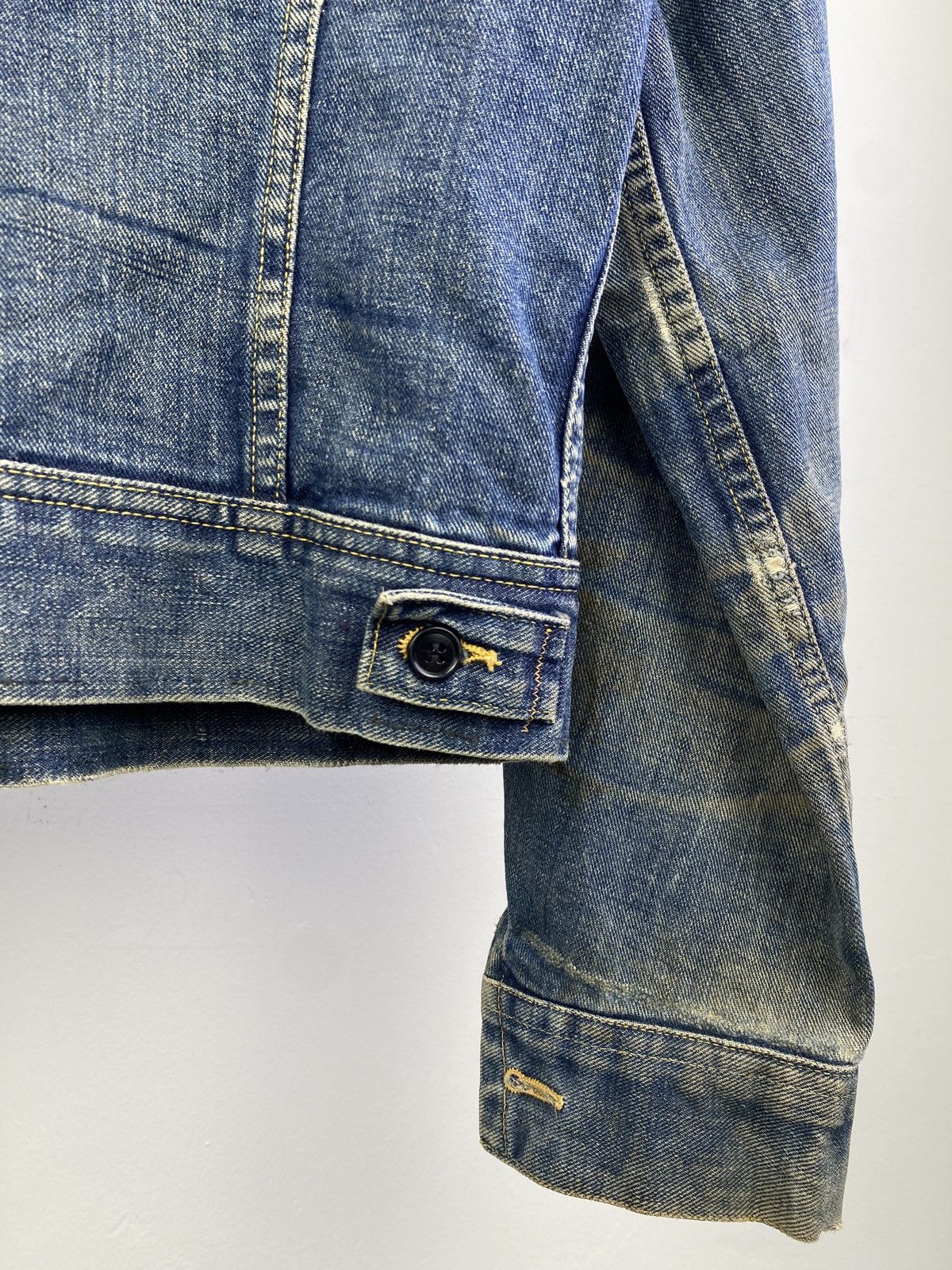 Lee Vintage 70s Lee 101-J Sanforized Denim Jacket Distressed Size US M / EU 48-50 / 2 - 14 Thumbnail