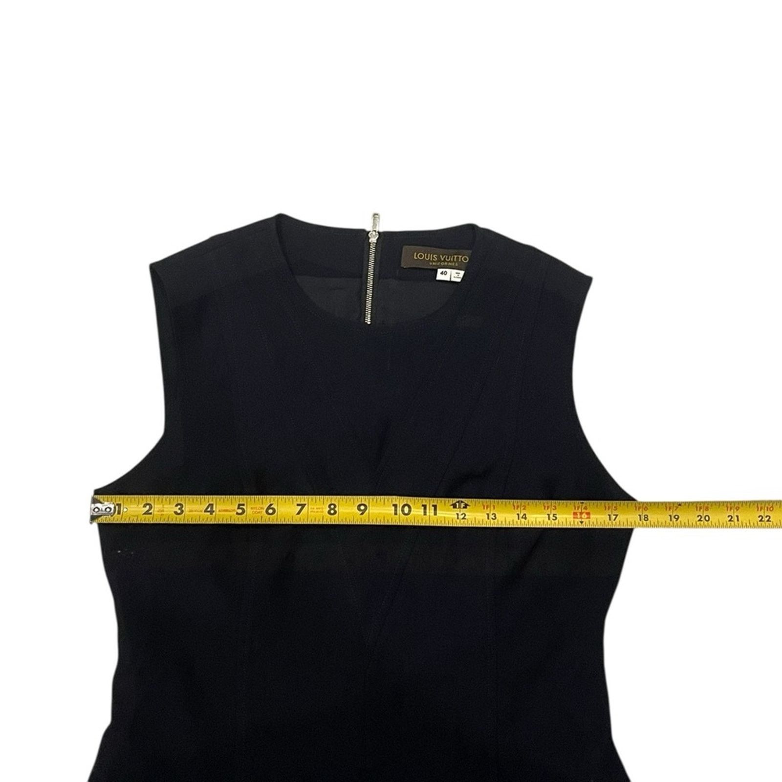 Louis Vuitton Louis Vuitton Uniforms Women’s Blue Sleeveless Lined Dress Size ONE SIZE - 8 Thumbnail