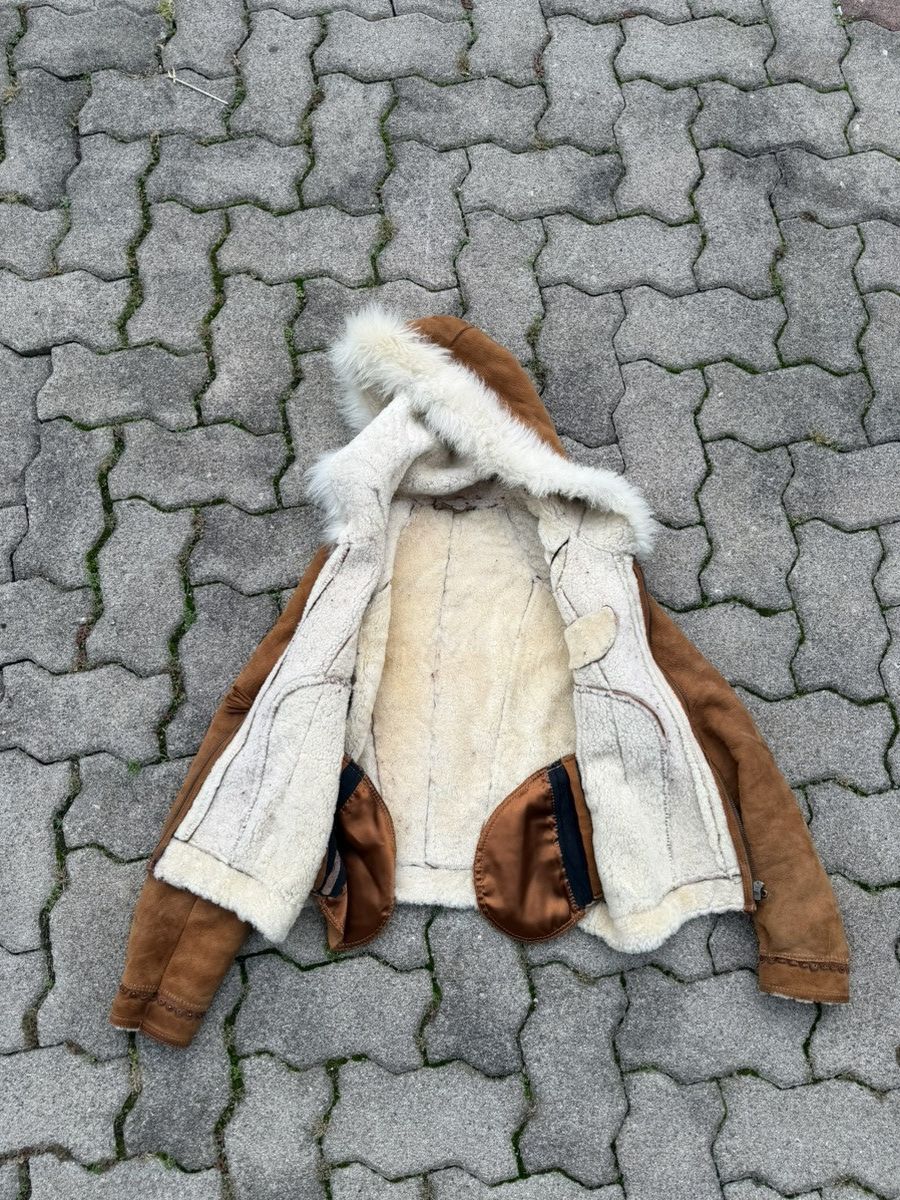 Leather Suede Leather Insulated Lamb Fur Fitted Jacket Size US S / EU 44-46 / 1 - 14 Thumbnail