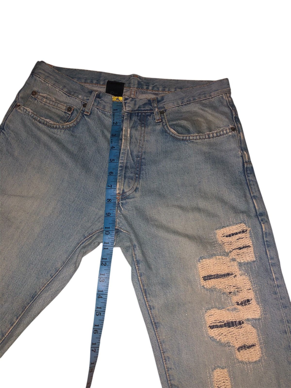 Dior × Hedi Slimane Vintage Dior Denim Jeans Size US 30 / EU 46 - 15 Thumbnail