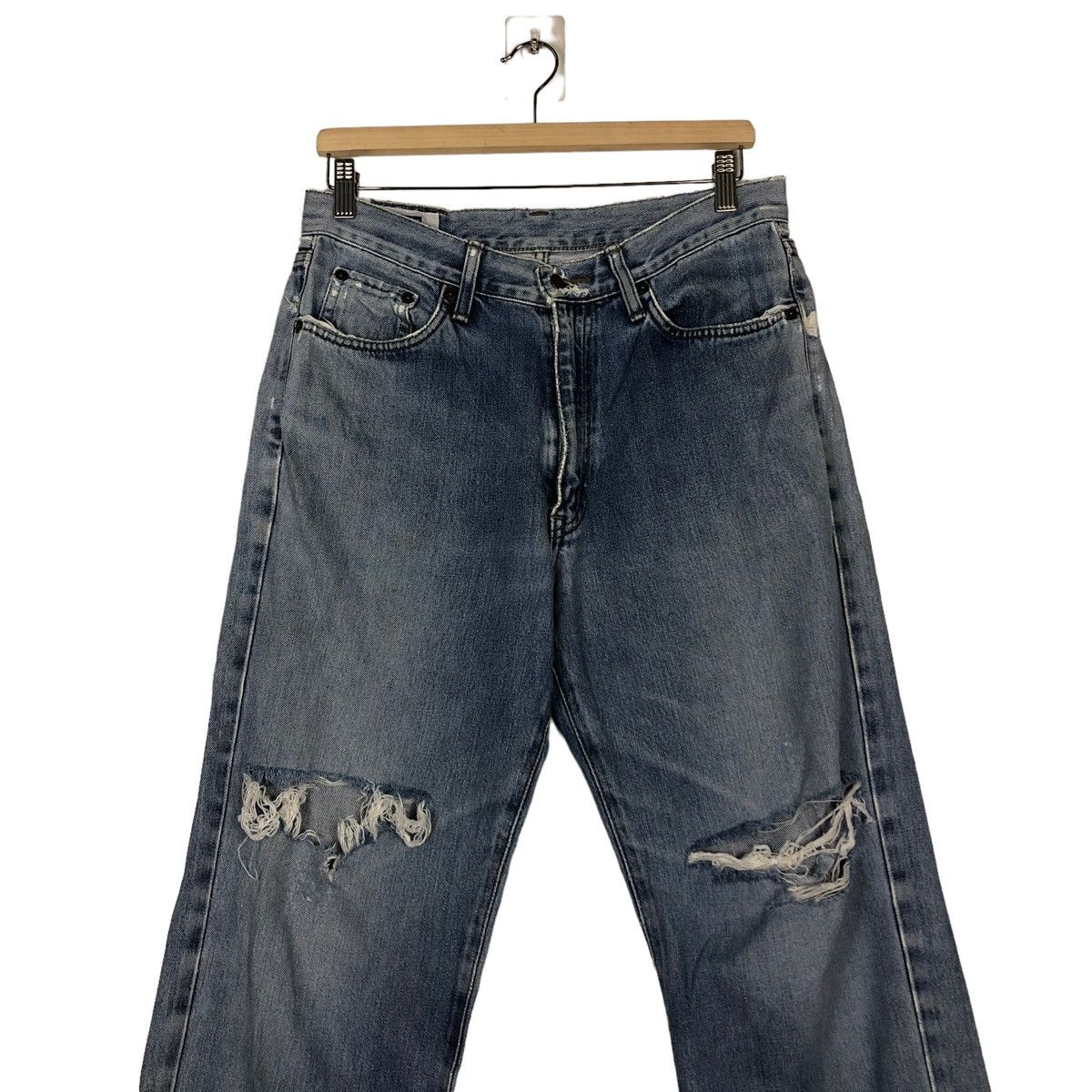 Japanese Brand × Vintage 🔥VINTAGE BIKER DENIM JEANS EDWIN JAPAN ISSEY MIYAKE Size US 32 / EU 48 - 4 Thumbnail