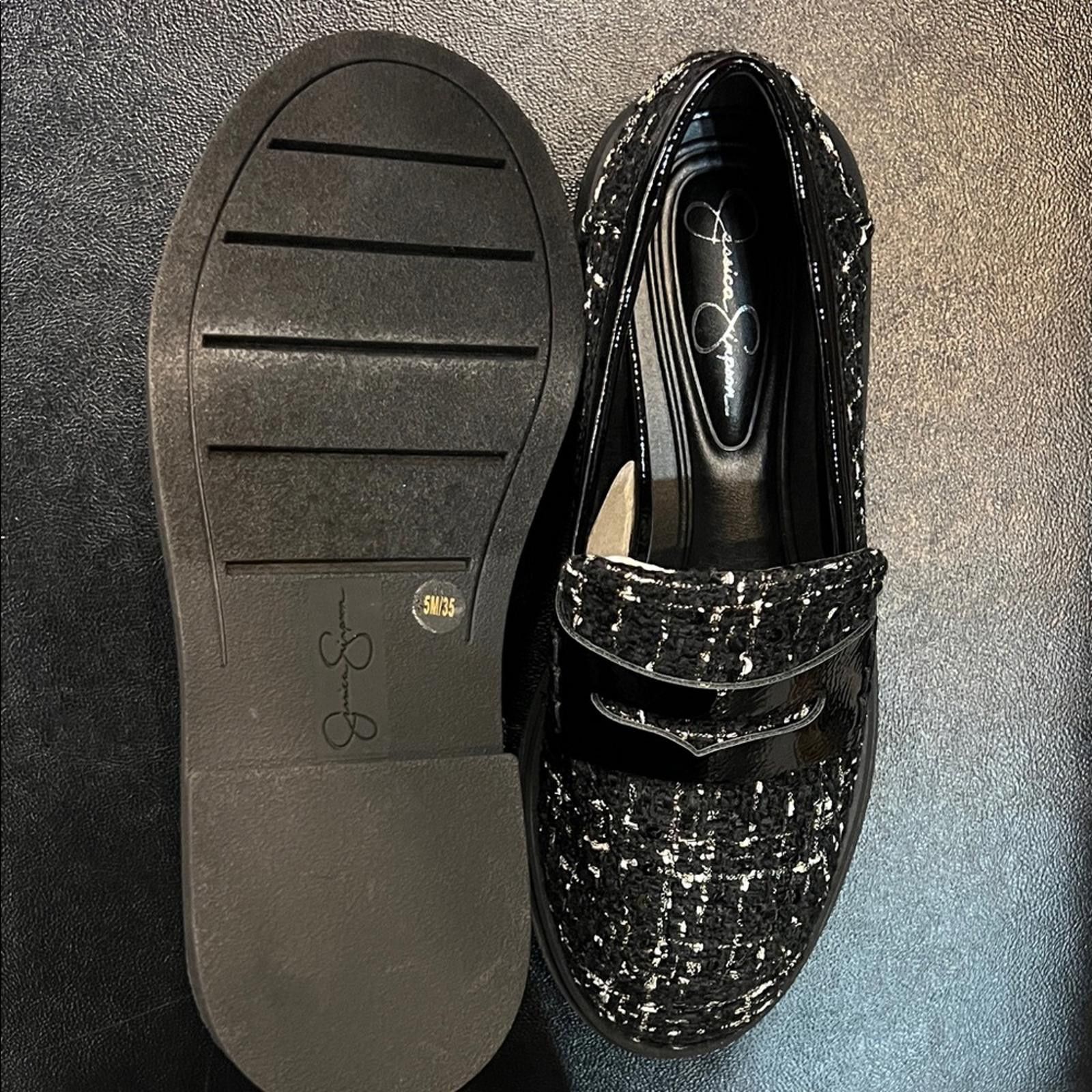 Other Women’s Black and White Loafers Size US 5 / EU 37 - 4 Thumbnail