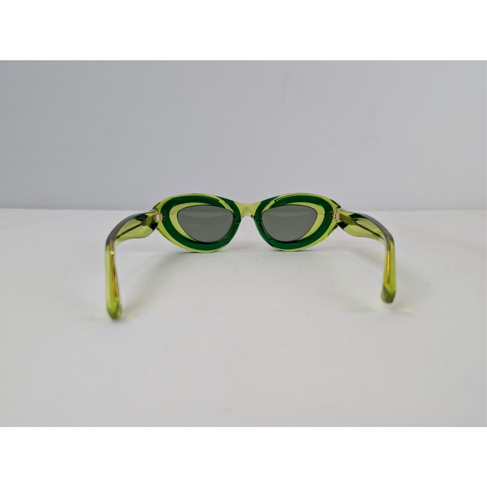 Bottega Veneta o1rshd1 Size: OS / Oval Cat-Eye Sunglasses Transparent Green Size ONE SIZE - 6 Thumbnail