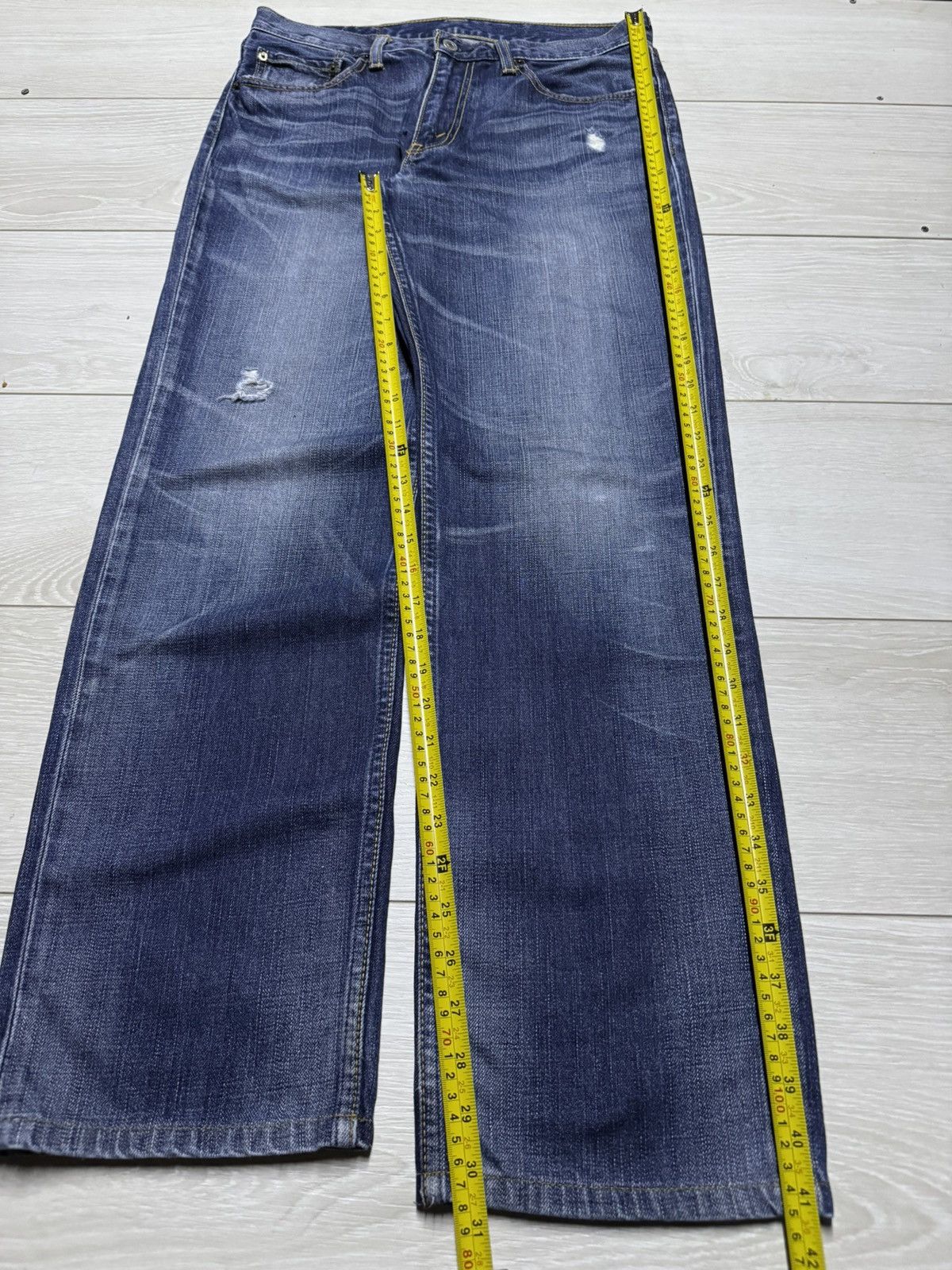 Levi's Vintage Levis 702 90s Faded Wash Distressed Straight Jeans Size US 32 / EU 48 - 18 Thumbnail