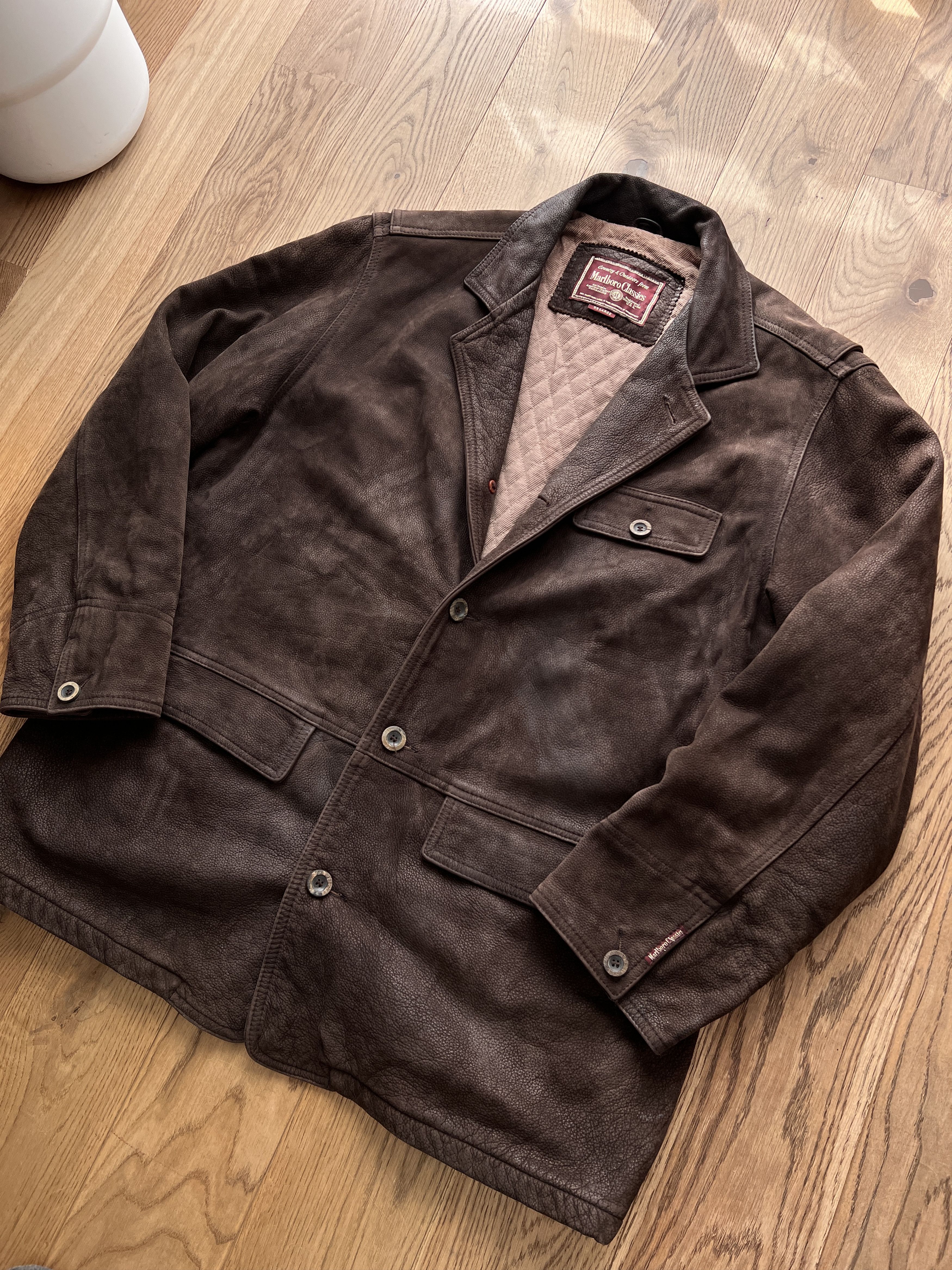 Hysteric Glamour VTG Junya Balenciaga Style Classic Leather Coat Jacket Cargo Size US XXL / EU 58 / 5 - 7 Thumbnail
