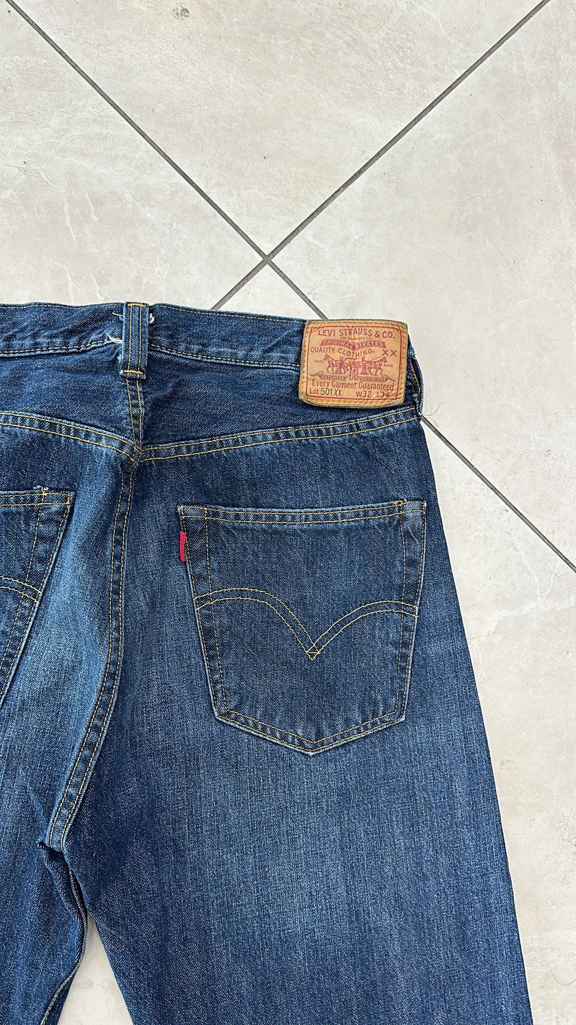 Levi's Vintage Clothing LVC Levi's Vintage Clothing 1947 501XX BigE Selvedge Jeans Size US 32 / EU 48 - 3 Thumbnail