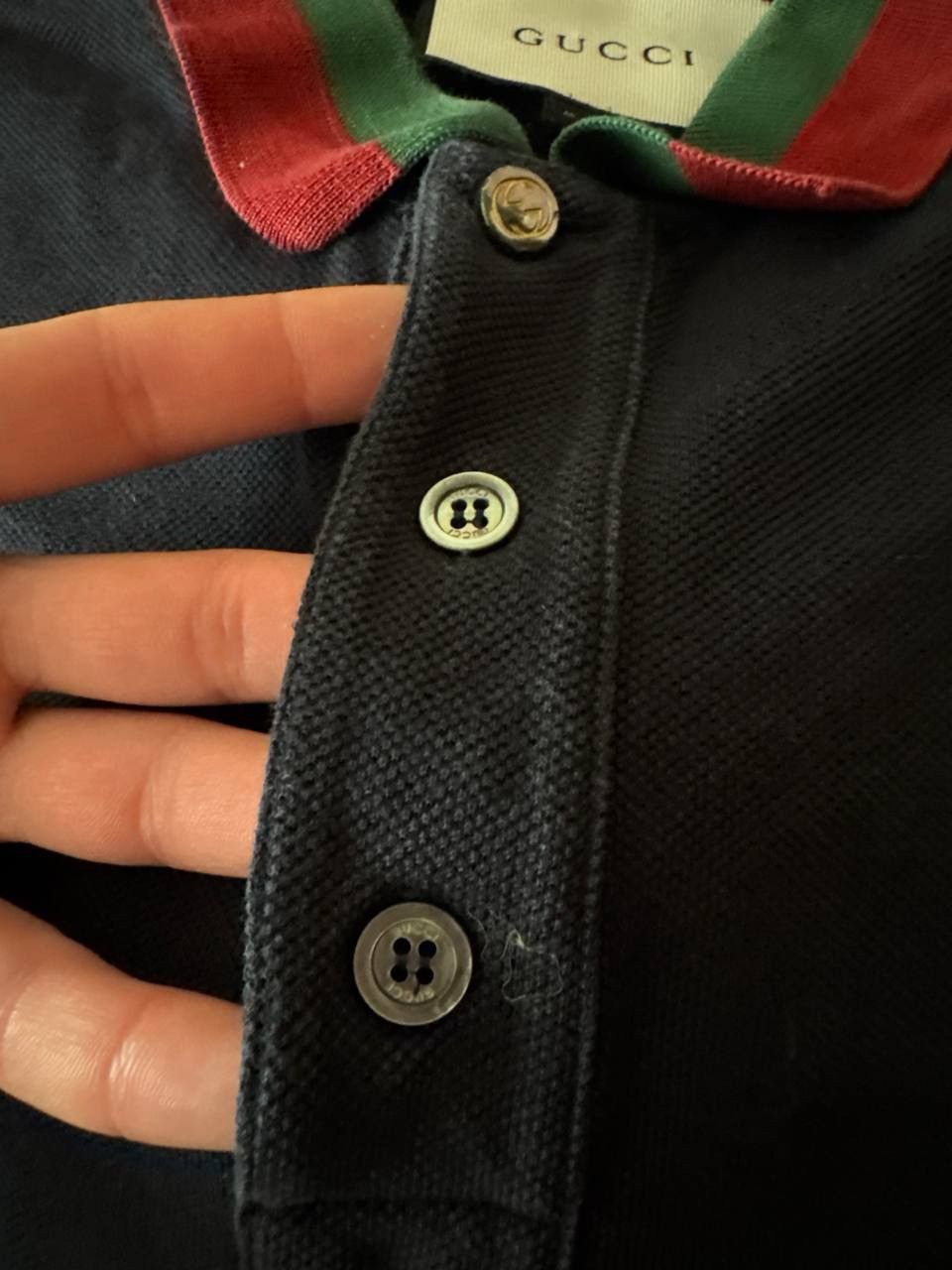 Gucci Gucci Navy Polo Shirt with Pocket Size US M / EU 48-50 / 2 - 3 Thumbnail