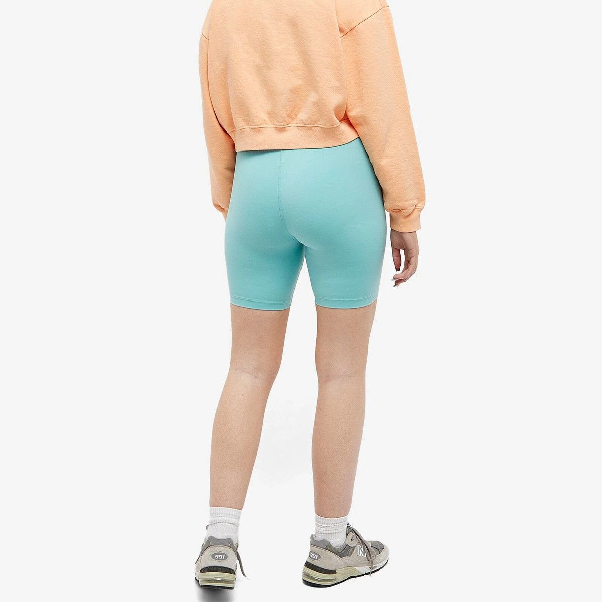 Sporty & Rich o1mle0525 80S Runner Biker Short in Light Blue Size 28" / US 6 / IT 42 - 3 Thumbnail
