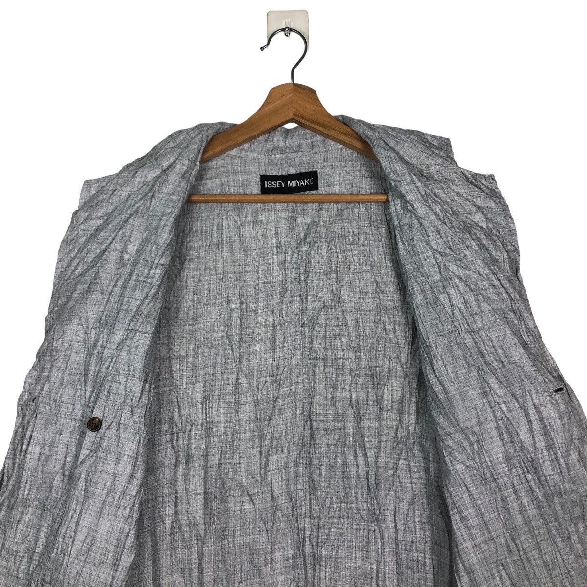 Issey Miyake 🔥VINTAGE PLEATED BUTTON JACKET ISSEY MIYAKE Size US L / EU 52-54 / 3 - 14 Thumbnail
