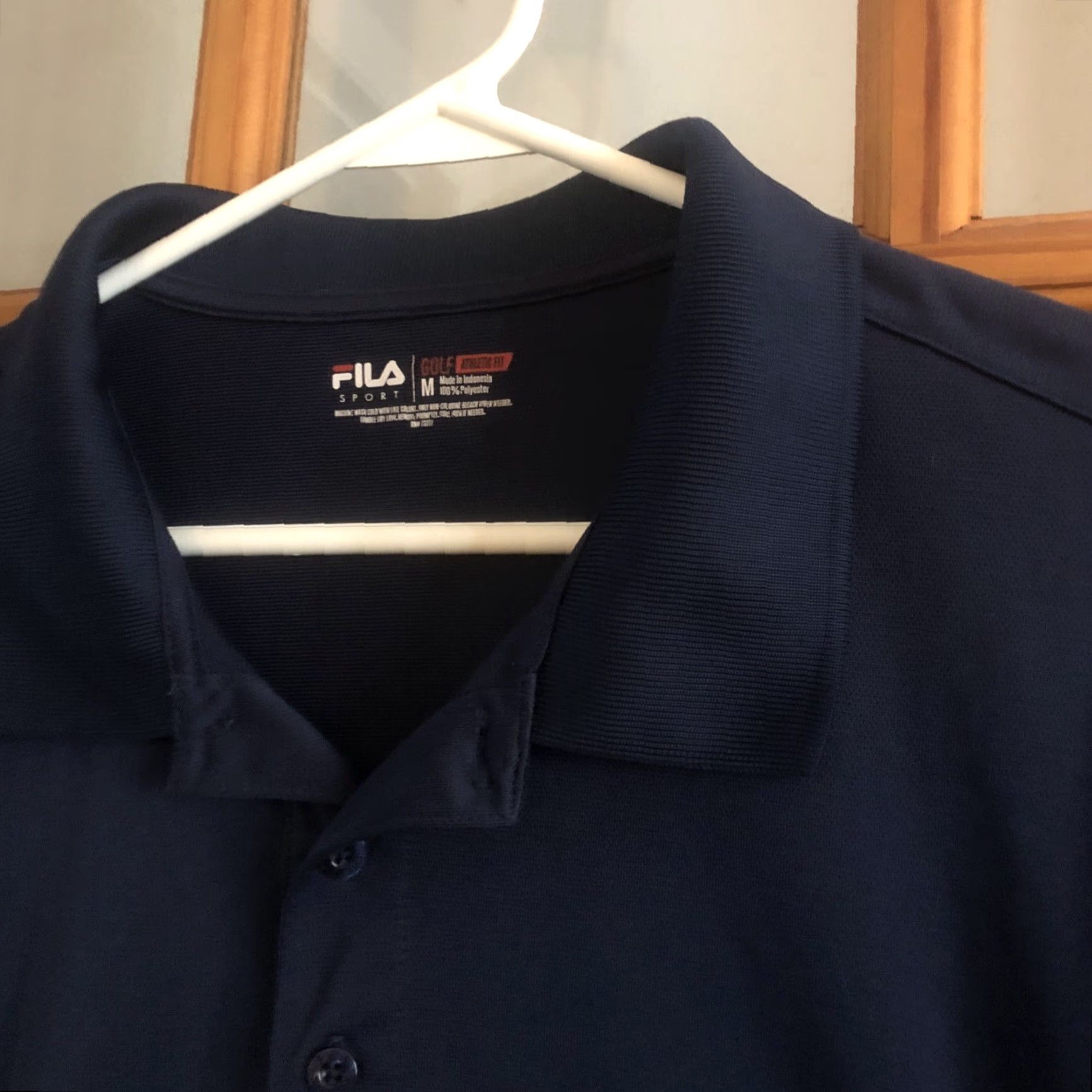 Fila FILA Polo Shirt Short Sleeve Navy Blue Men M Athletic Fit Golf Casual Shirt Size US M / EU 48-50 / 2 - 2 Thumbnail
