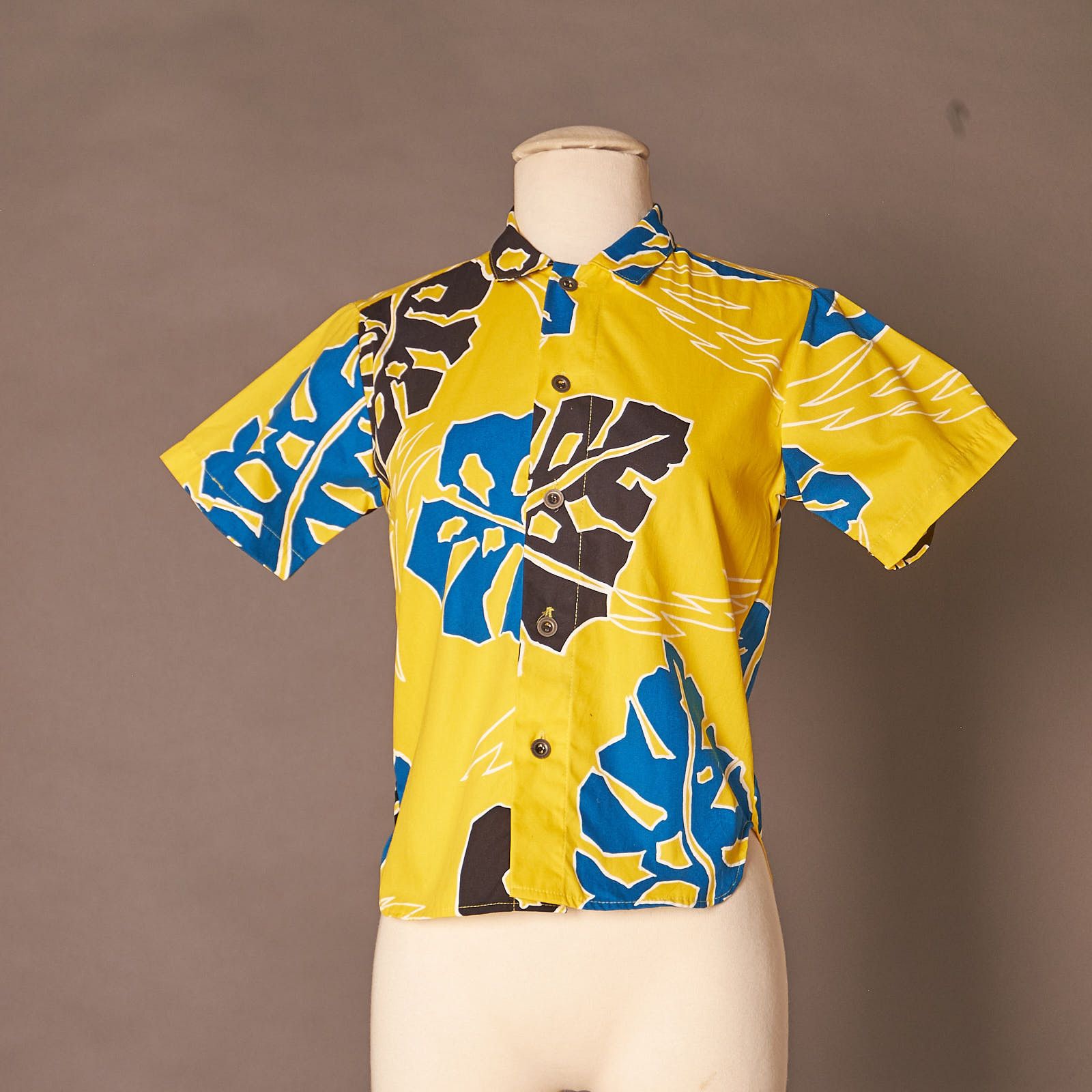 Vintage Vintage 1990s Yellow Banana Bay Hawaiian Shirt Size US XXS / EU 40 - 1 Thumbnail