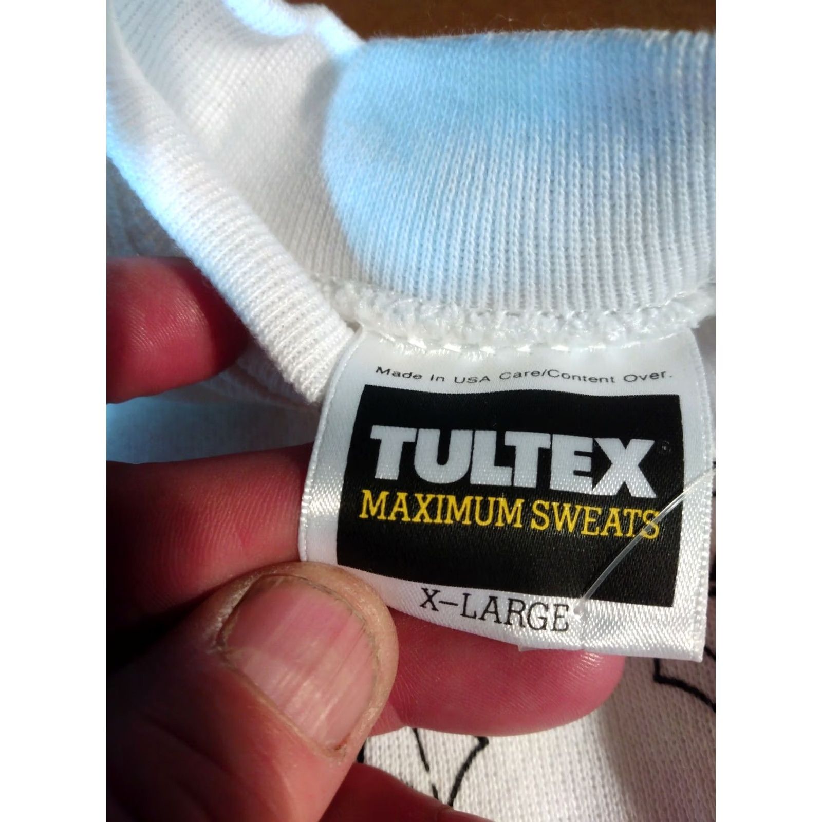 Tultex Tultex XL Sweatshirt 50/50 Paintables Pullover White Xmas themed Men Shirt Pullover Sweatshirt XL White 44" Chest Mens Size US XL / EU 56 / 4 - 5 Thumbnail