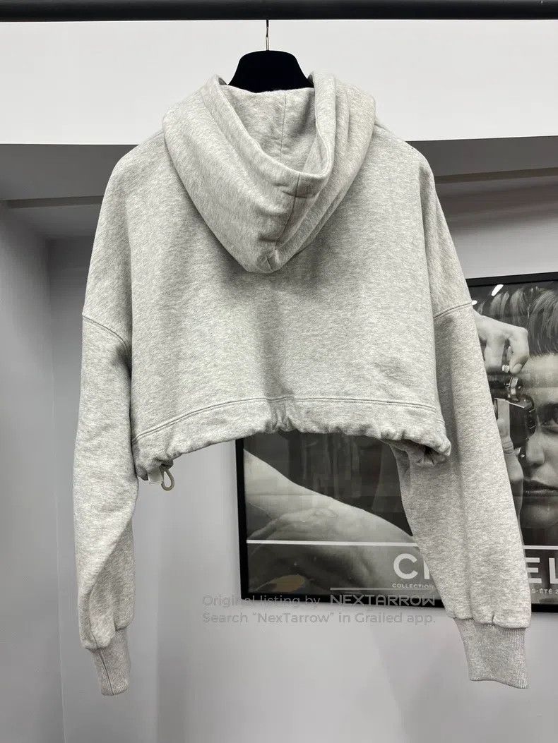 Louis Vuitton Louis Vuitton Grey hooded cropped sweatshirt Size XS / US 0-2 / IT 36-38 - 3 Thumbnail