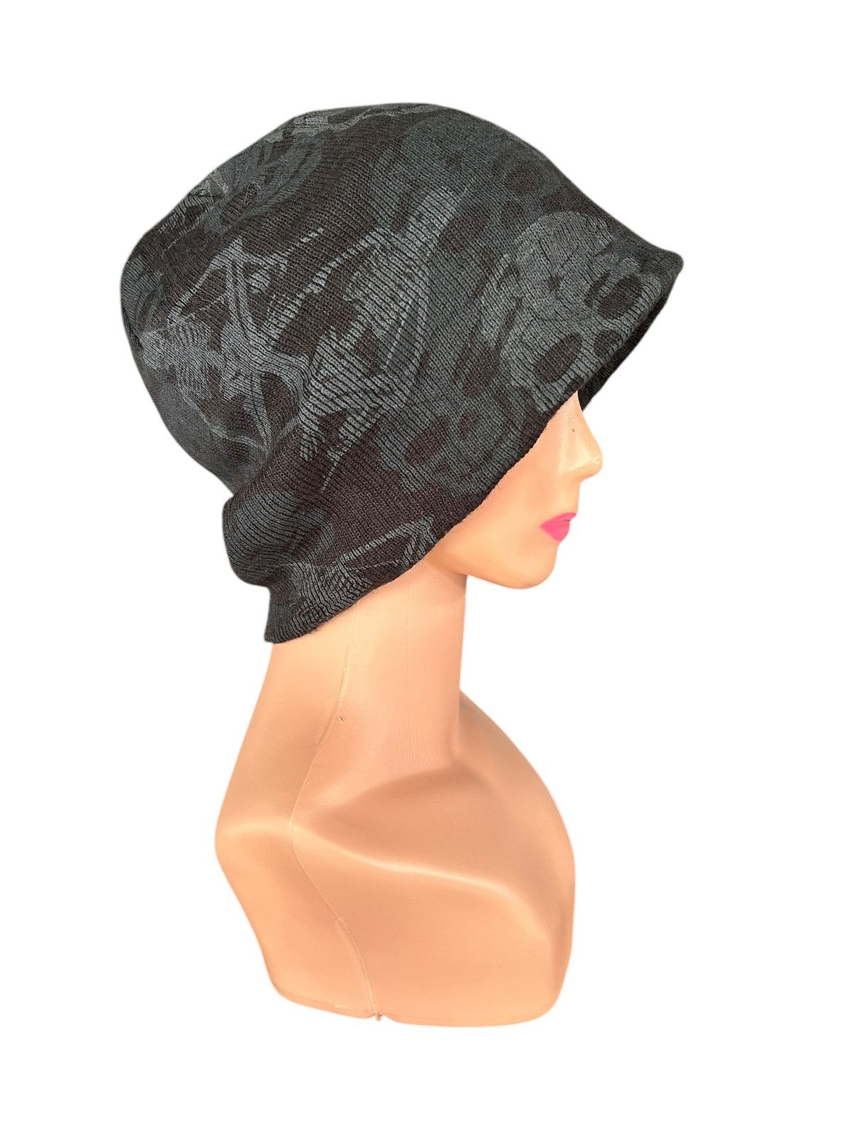 Japanese Brand × Kapital × Vintage Skull Stripe Grunge Punk Bondage Style big Beanie Hats Size ONE SIZE - 11 Thumbnail