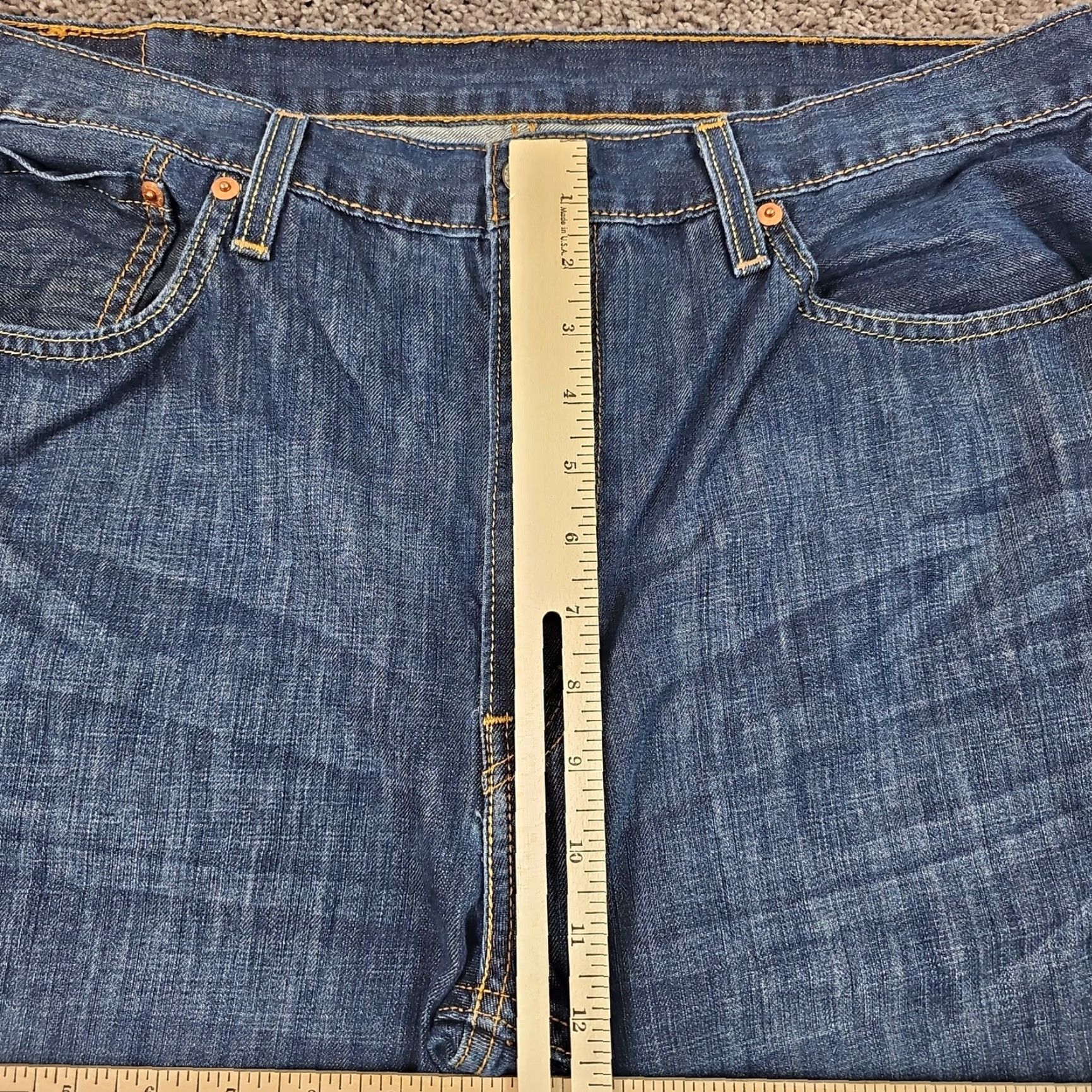 Levi's VINTAGE Levi's 527 Jeans Men Slim Straight Dark Wash 38 Regular 35x31 Blue Cotton Denim Mens Size US 35 - 4 Thumbnail