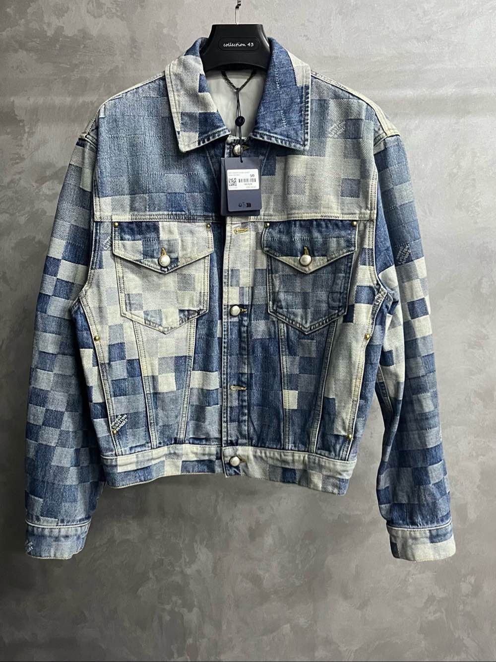 Louis Vuitton Louis Vuitton Craggy Mosaic Denim Jacket Size 50 Size US M / EU 48-50 / 2 - 1 Thumbnail