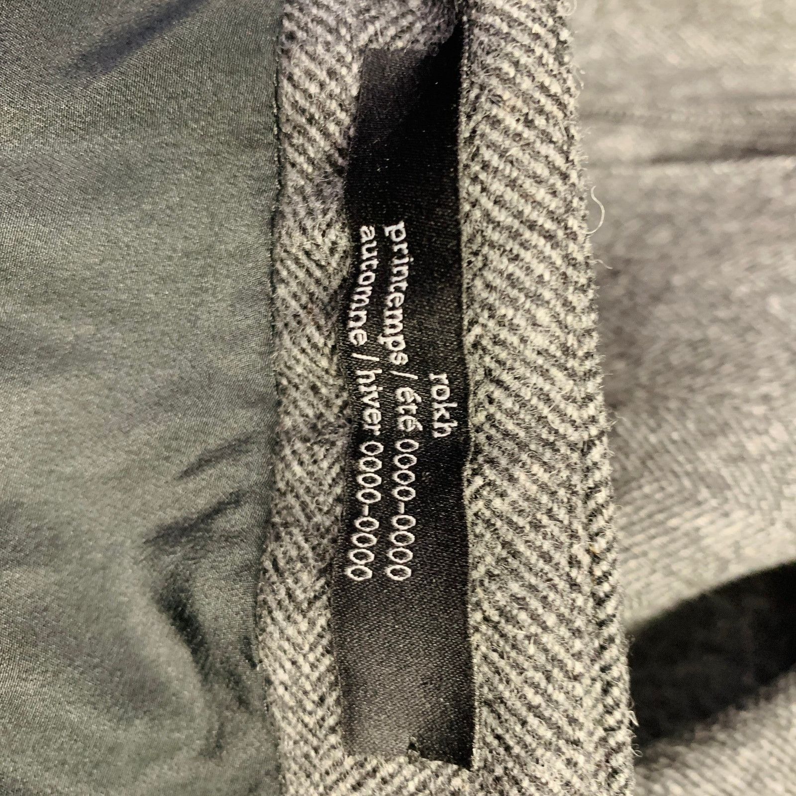rokh ROKH Size 4 Grey Wool Herringbone Belted A-Line Skirt Size 27" / US 4 / IT 40 - 4 Thumbnail