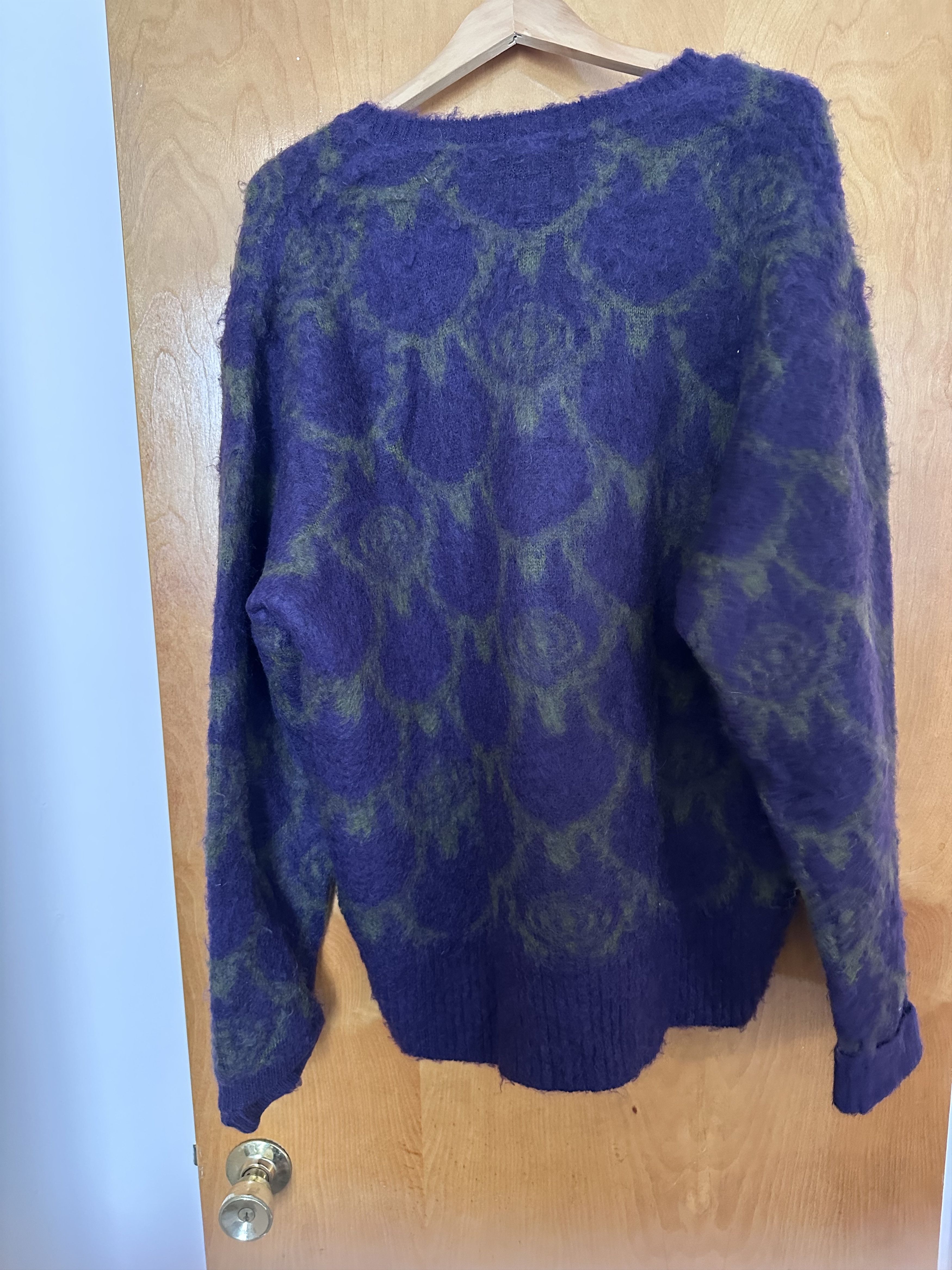 South2 West8 S2W8 Oversized Mohair Pattern Knit Sweater Size US XL / EU 56 / 4 - 4 Thumbnail
