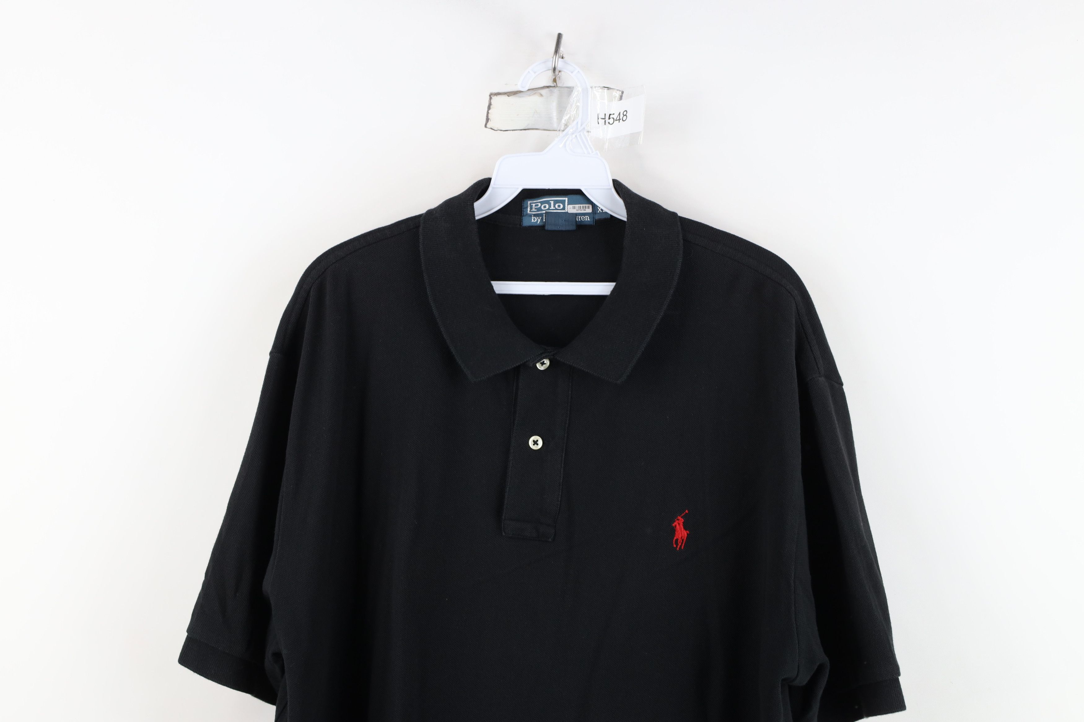Ralph Lauren Vintage 90s Ralph Lauren Collared Golf Polo Shirt Black Size US XL / EU 56 / 4 - 2 Thumbnail