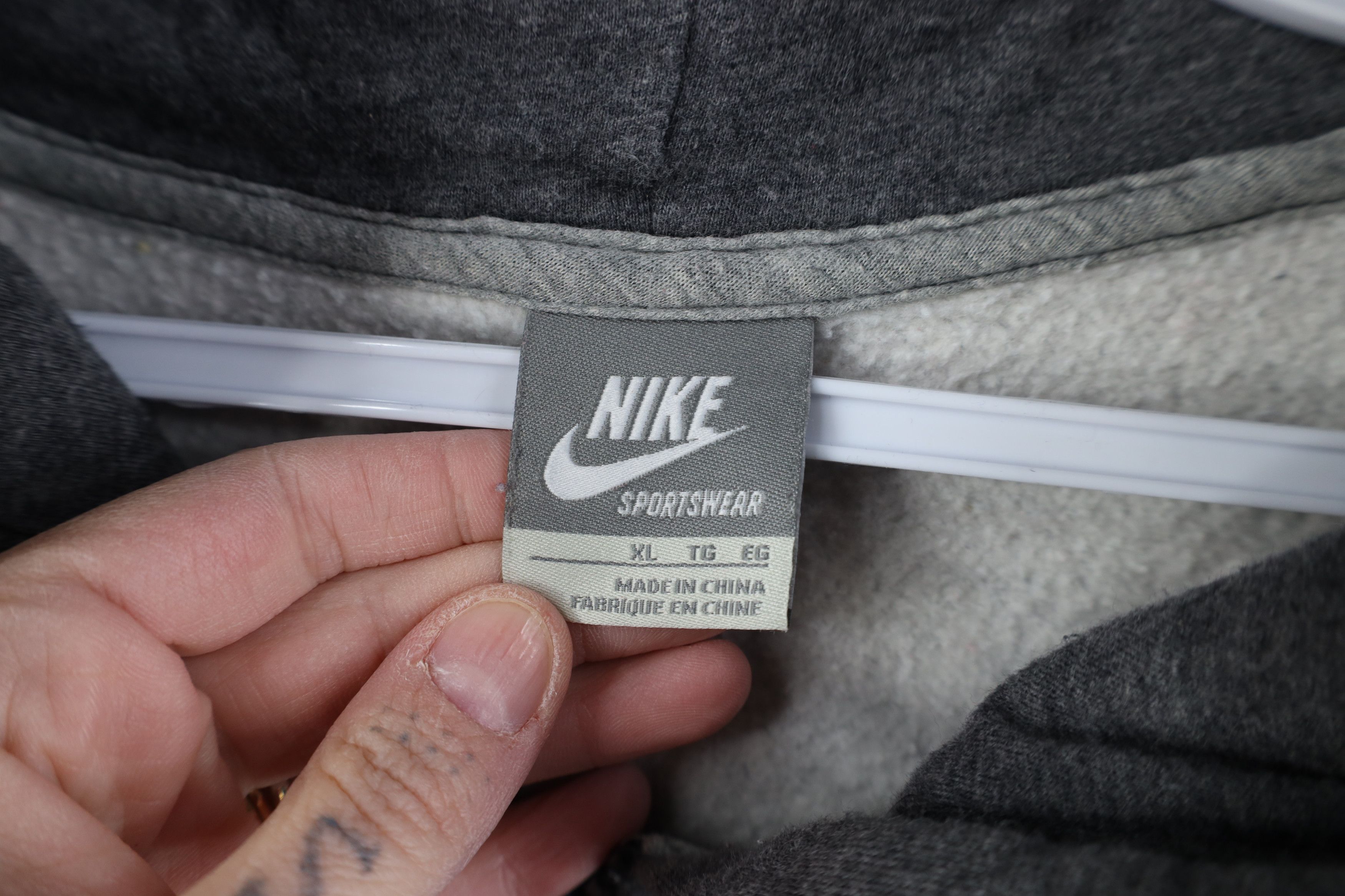 Nike Vintage Y2K Nike Mini Swoosh Heavyweight Full Zip Hoodie Size US XL / EU 56 / 4 - 10 Thumbnail
