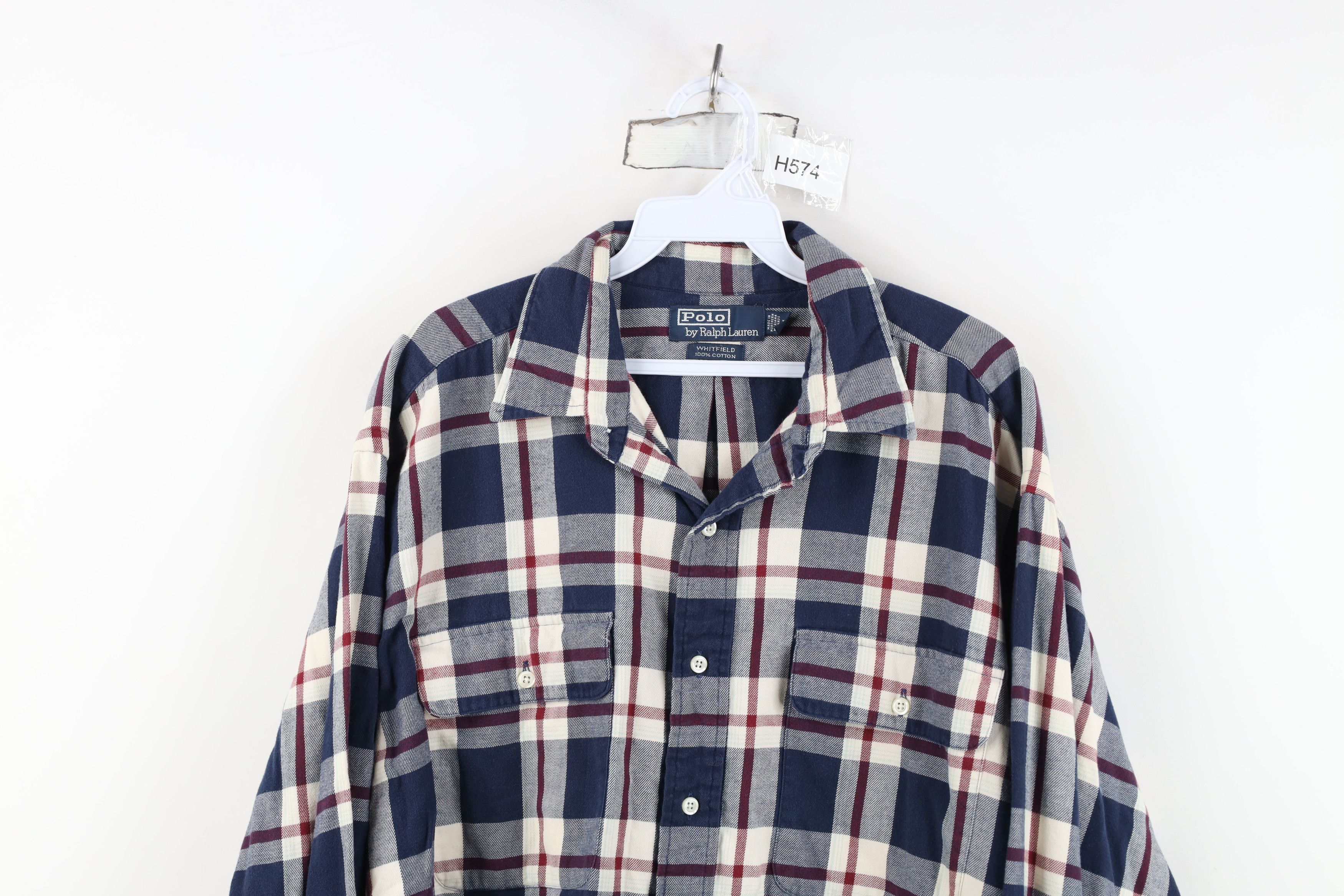 Polo Ralph Lauren Vintage 90s Ralph Lauren Flannel Collared Button Shirt USA Size US L / EU 52-54 / 3 - 2 Thumbnail
